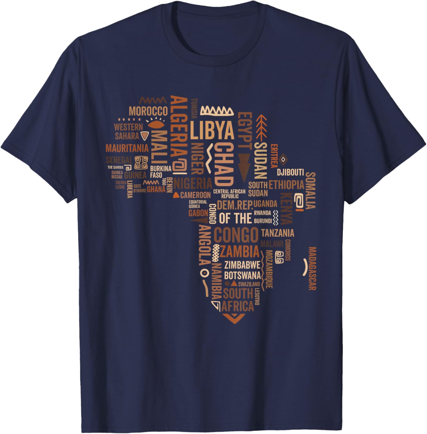 Africa Map Black History Pride T-Shirt for African American Culture - 19
