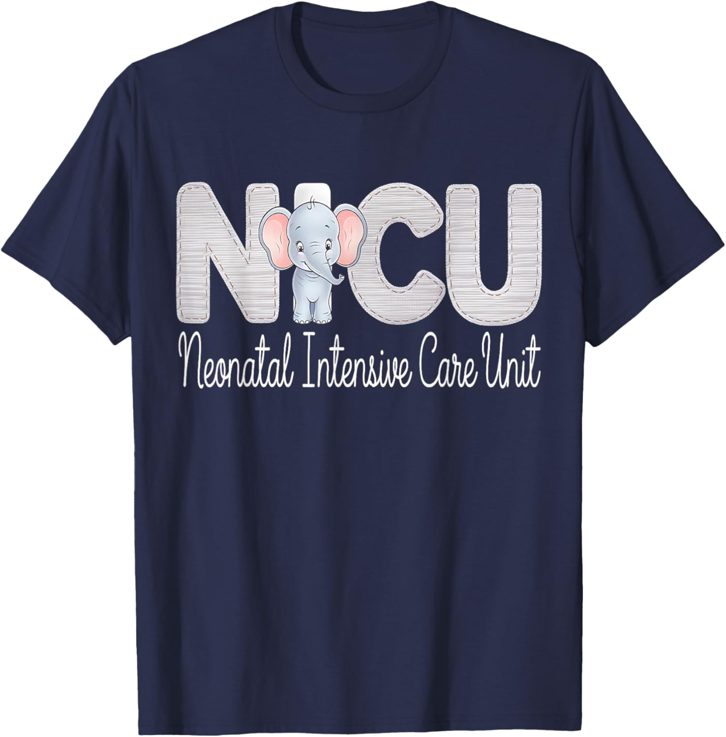 Cute Neonatal ICU Nurse Elephant T-Shirt for NICU RNs and Staff - 6