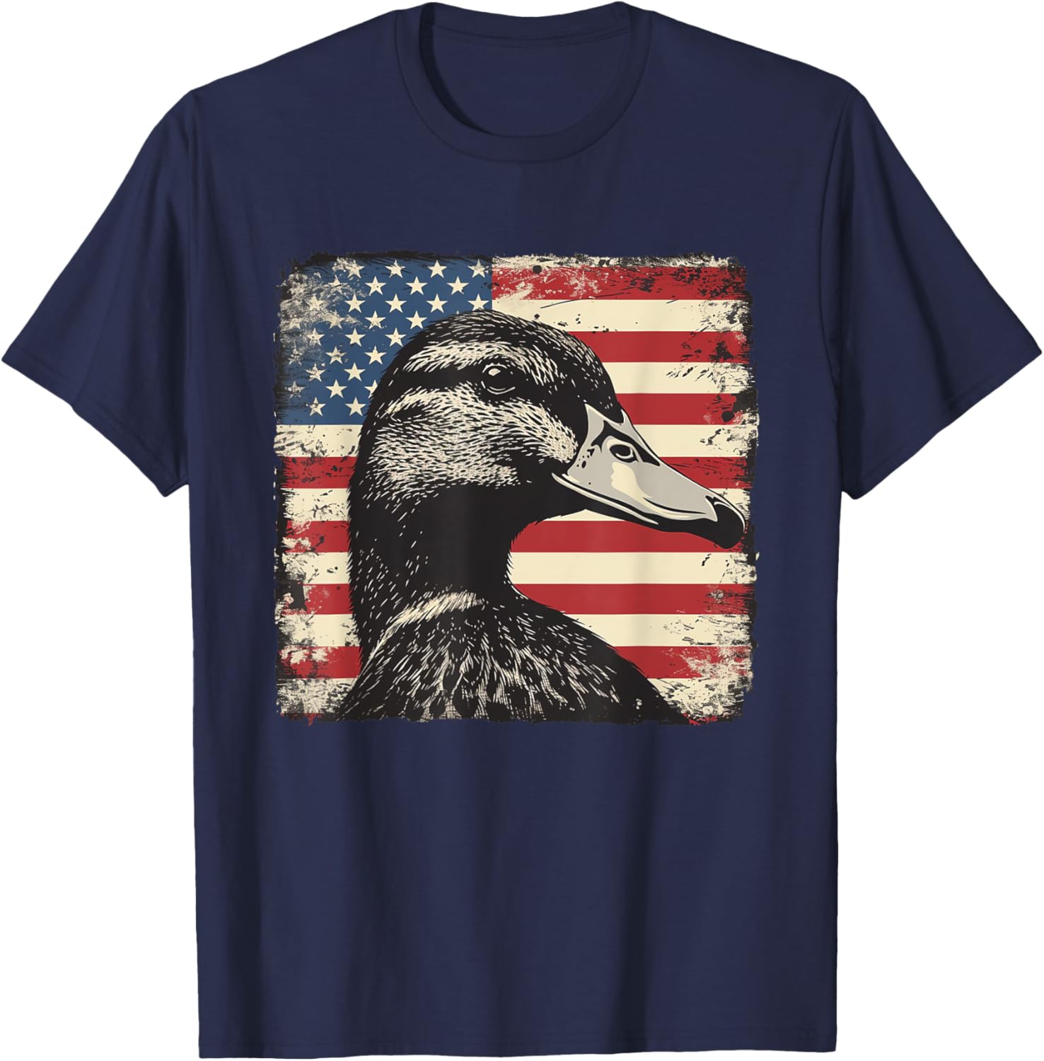 America Flag Duck Shirt for 4th of July | Fun Men's and Women's Tee - 22