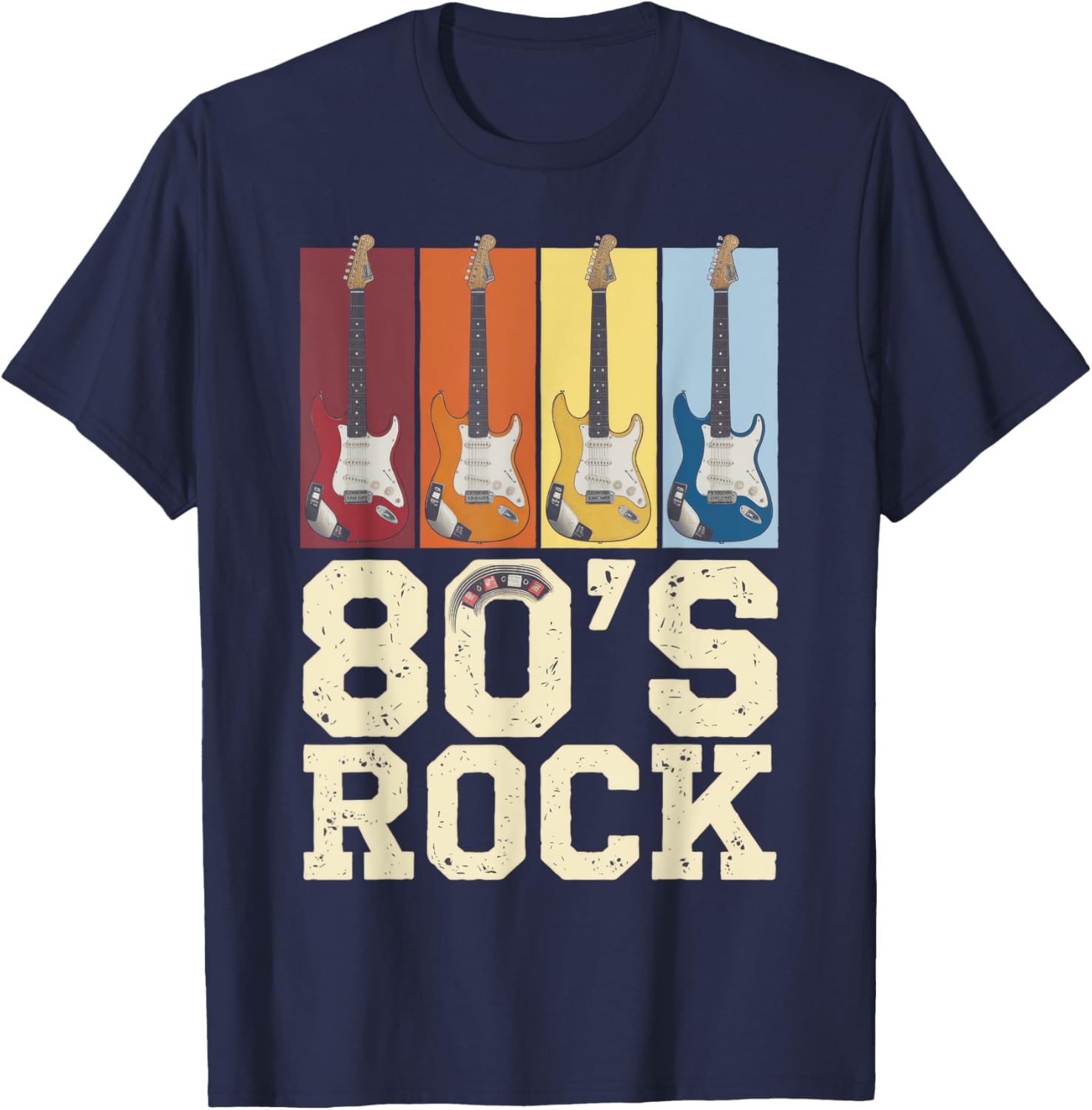 Retro 80s Rock Vintage Costume T-Shirt for 80s Theme Parties and Events - 3