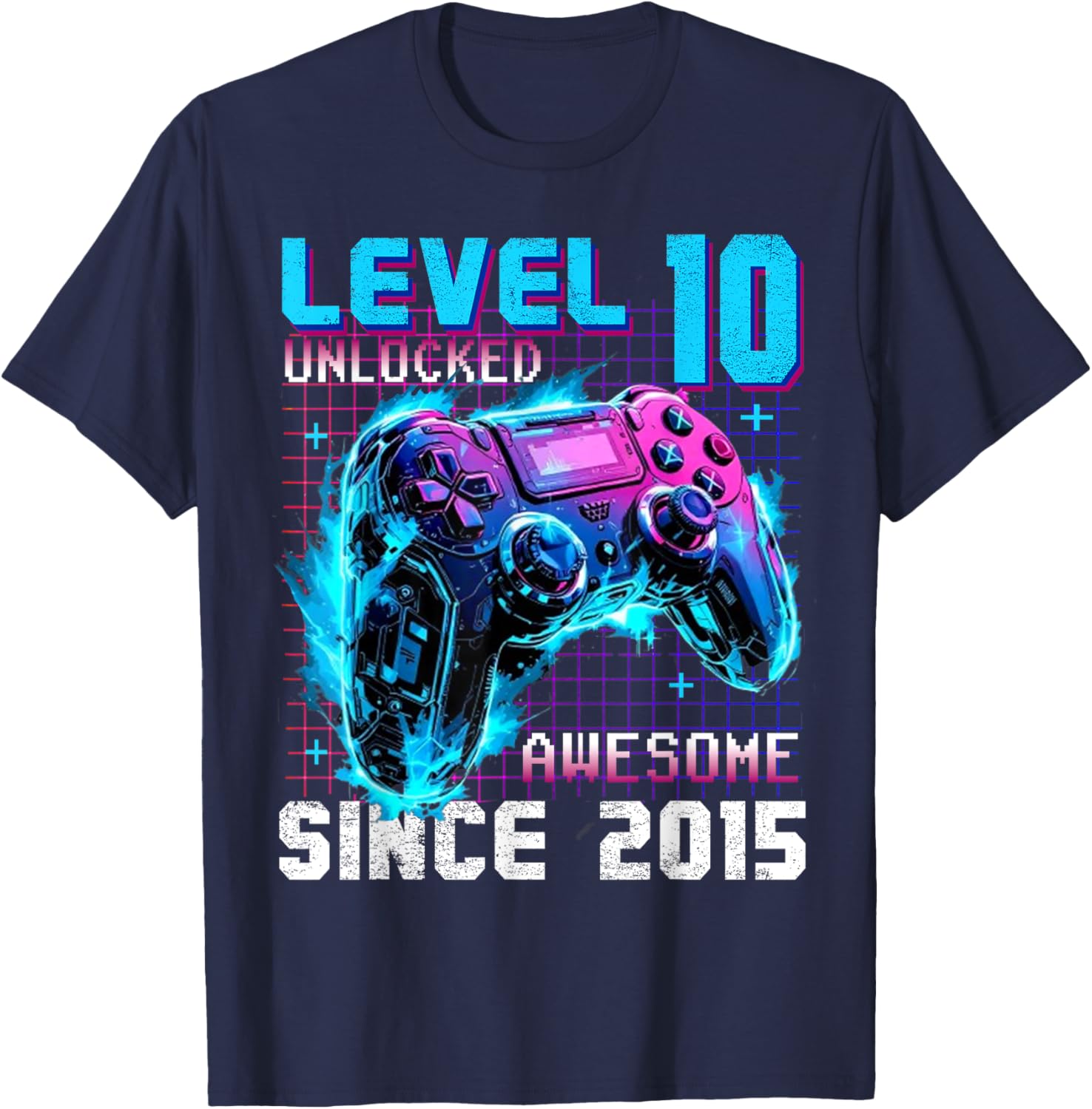 Level 10 Unlocked Gaming T-Shirt for 10th Birthday Celebration - 5
