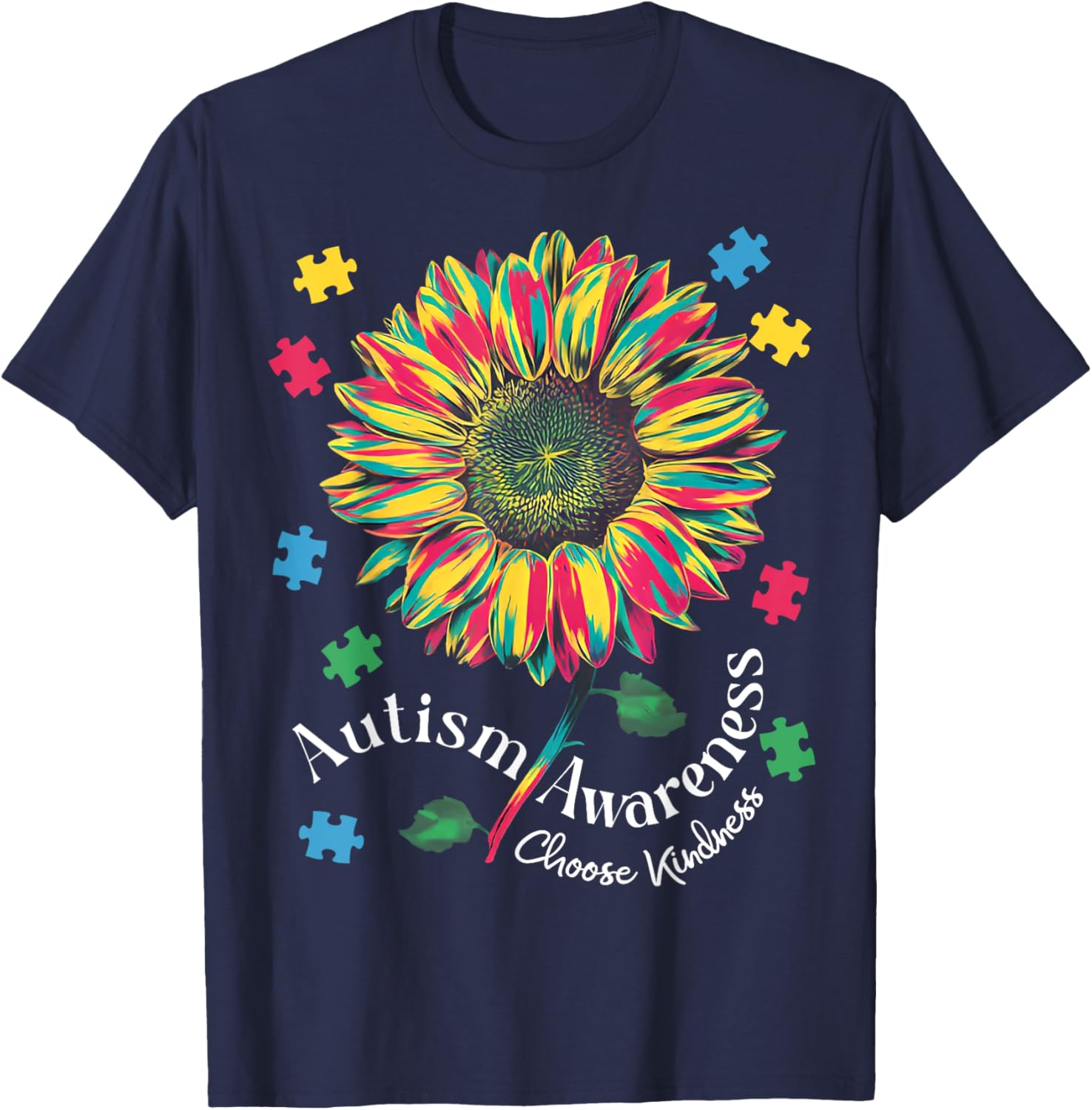 Autism Awareness Choose Kindness T-Shirt for Boys and Girls - 7