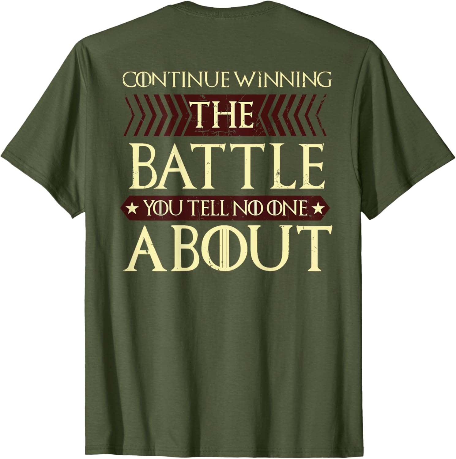 Continue Winning Your Silent Battle T-Shirt for Motivational Style - 11