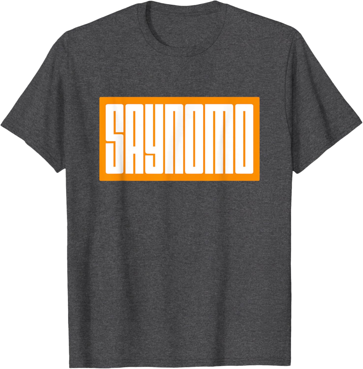 Trendy Orange SAYNOMO Graphic T-Shirt for Casual Fashion Lovers - 10