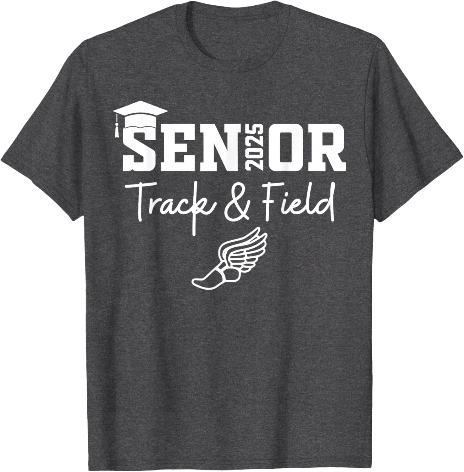 Track and Field Class of 2025 Graduation T-Shirt for Athletes - 2