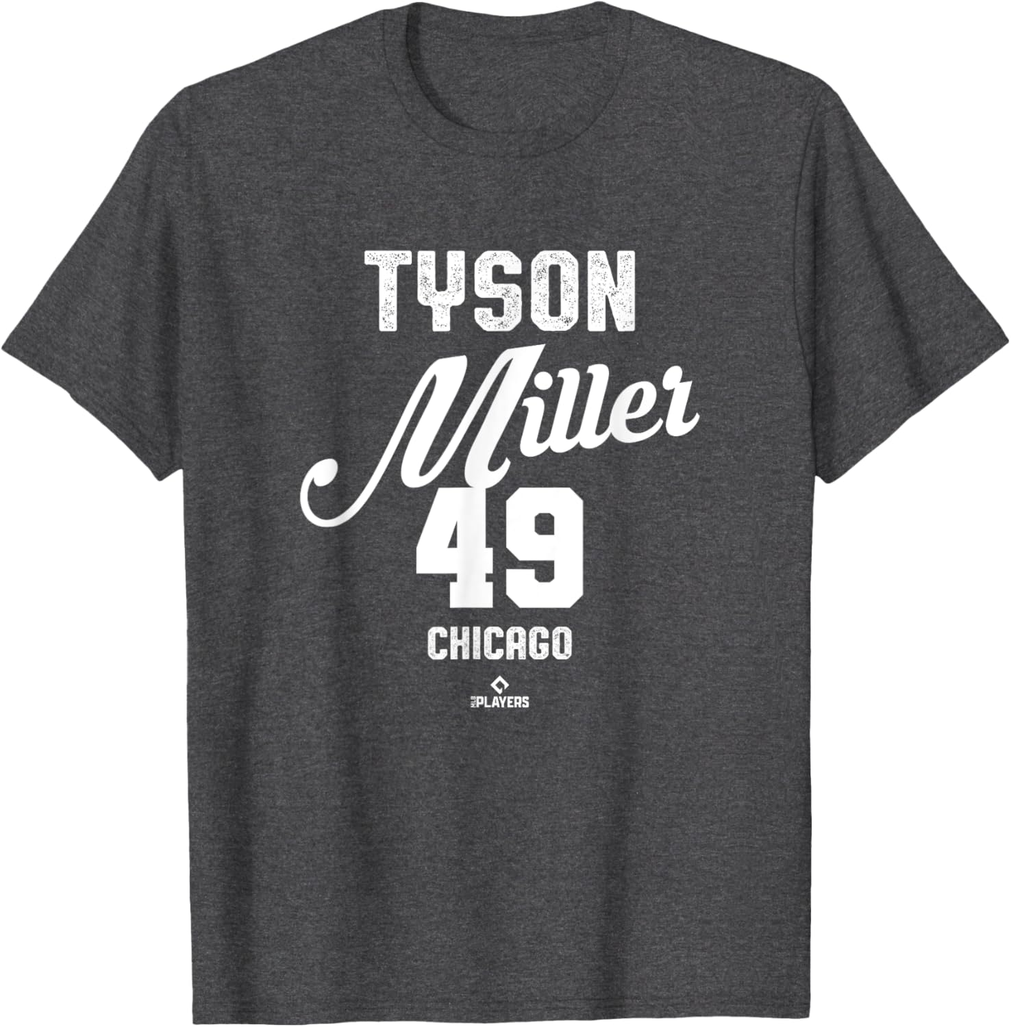 Vintage Tyson Miller 49 Chicago Baseball T-Shirt MLBPA Apparel - 4