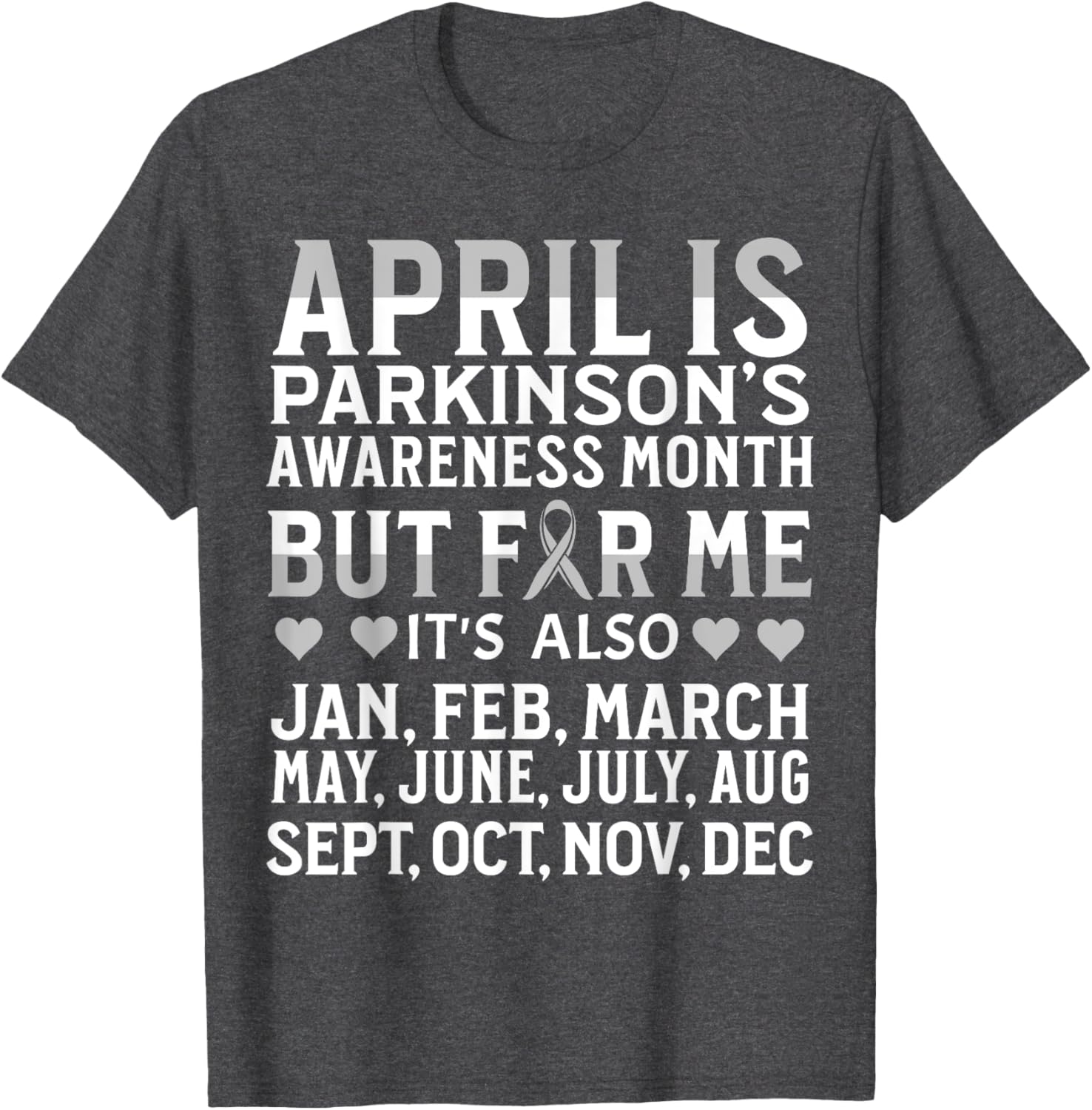 Support Parkinson's Awareness with Our April T-Shirt for Everyone - 19