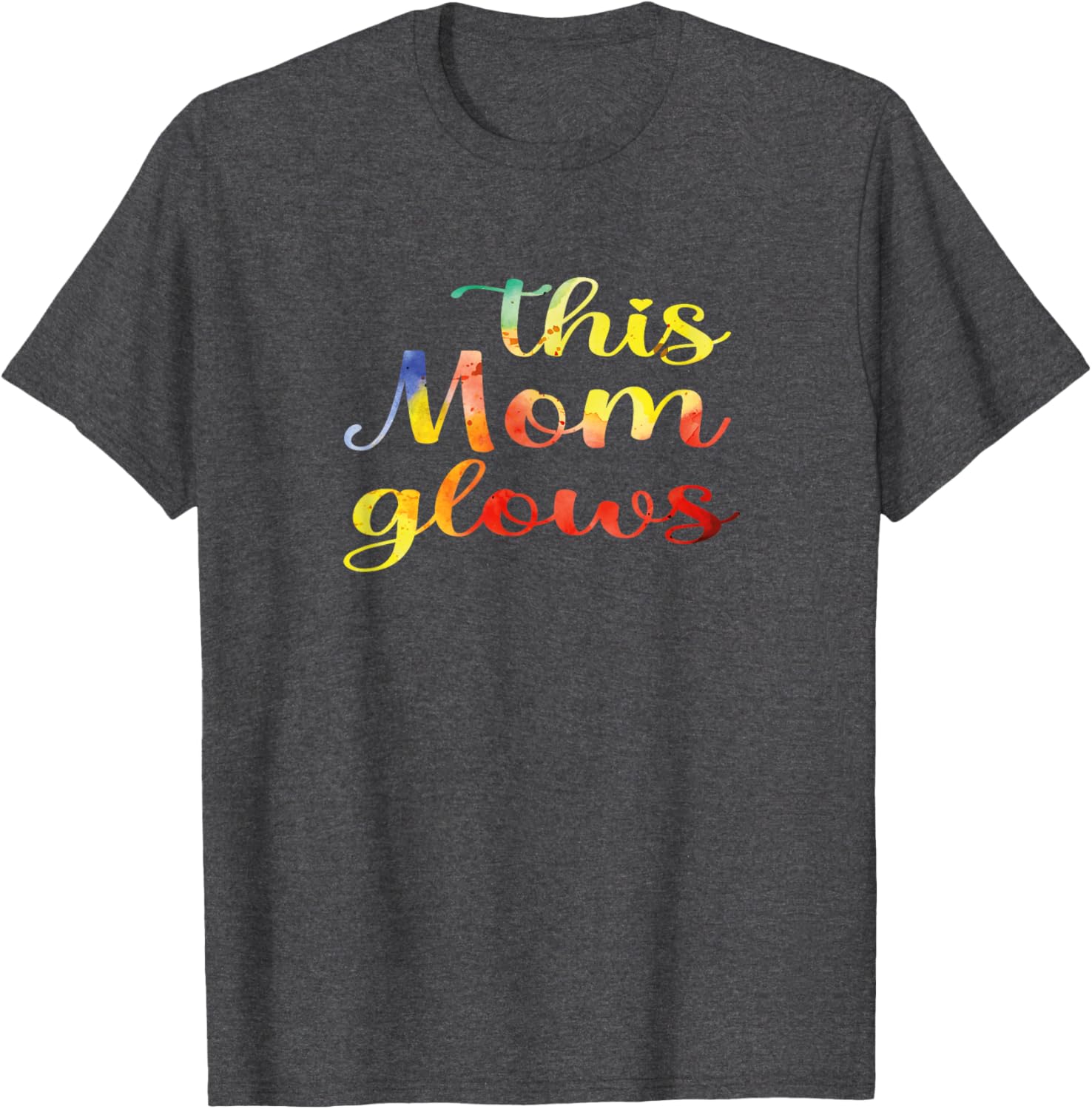 This Mom Glows 80s Tie-Dye Happy Mother's Day T-Shirt for Women - 4