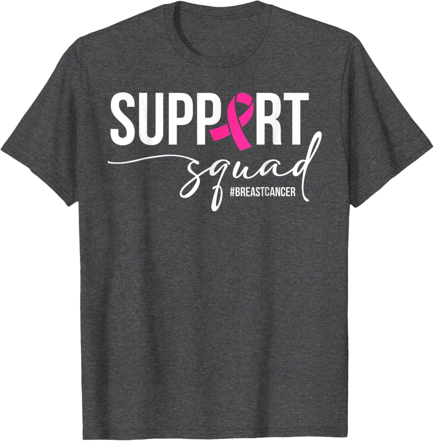 Breast Cancer Warrior Support Squad T-Shirt for Awareness and Empowerment - 2