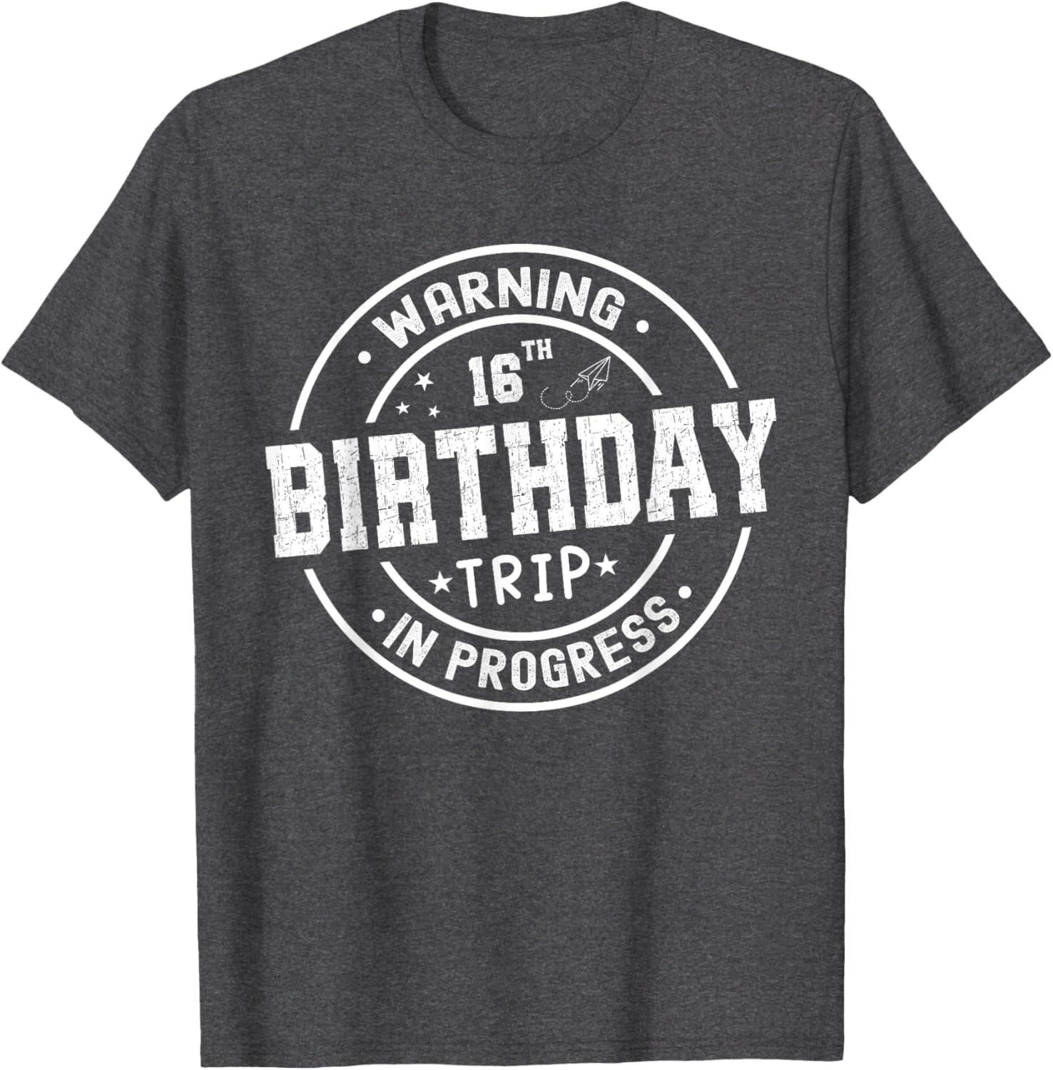Funny 16th Birthday Trip In Progress T-Shirt for Teens and Kids - 11