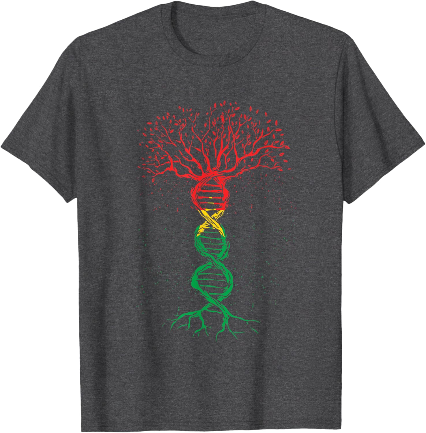 Burkina Faso Pride T-Shirt with DNA Tree Roots and Flag Design - 4
