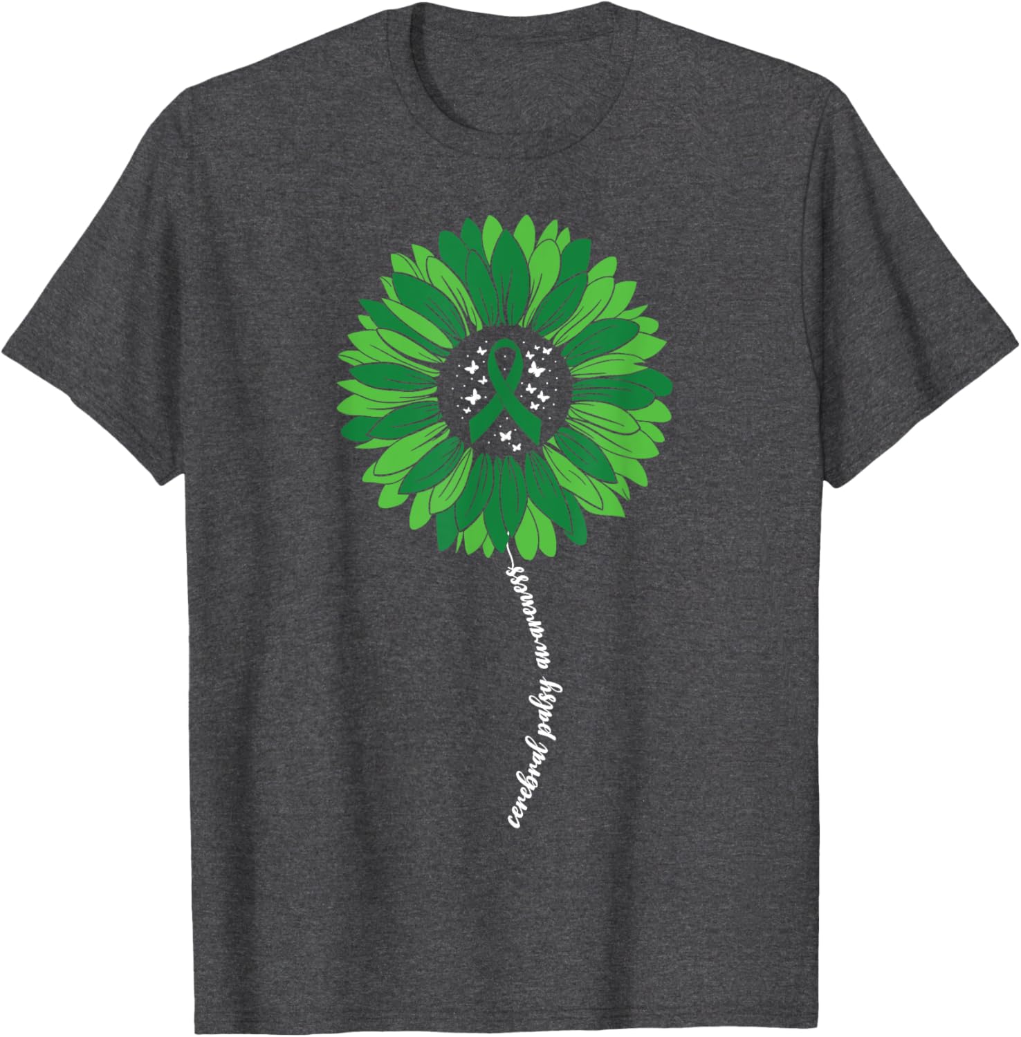 Sunflower Warrior T-Shirt for Women - Cerebral Palsy Awareness Apparel - 17