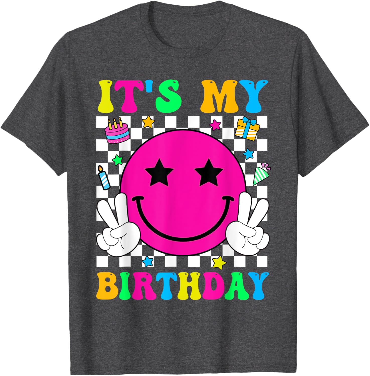 Groovy It's My Birthday T-Shirt for Men, Women, Teens, and Kids - 4