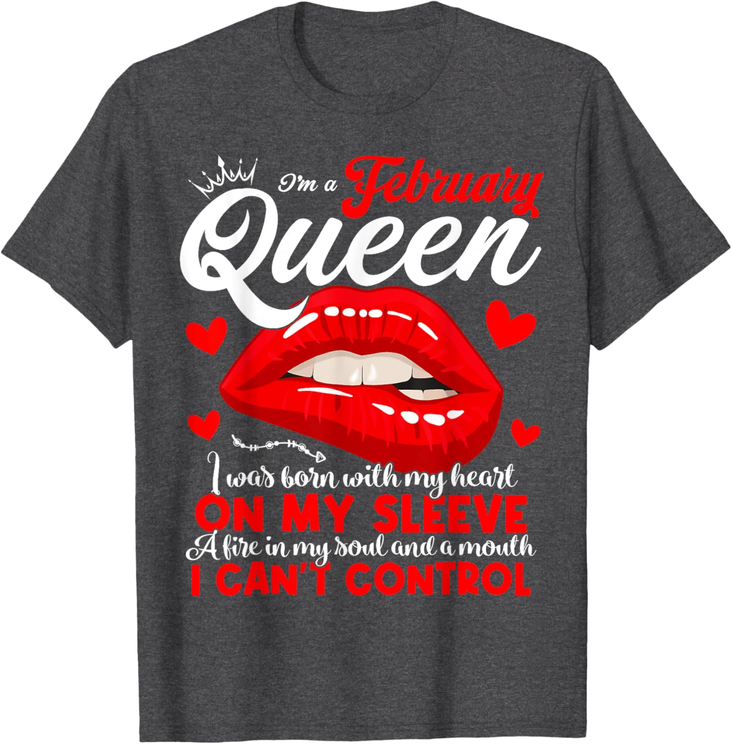 February Birthday Queen T-Shirt for Women and Girls - Celebrate Your Shine - 6