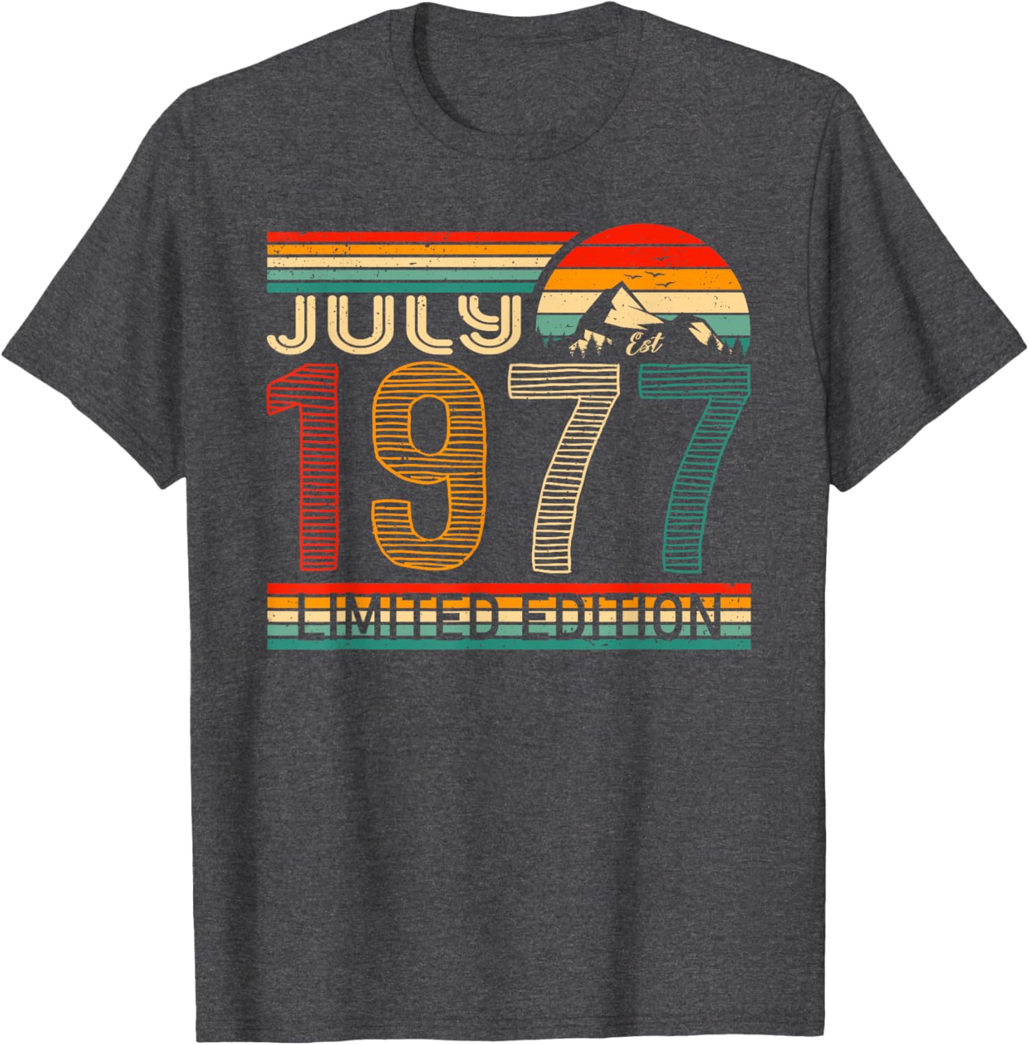 Classic July 1977 Vintage Birthday T-Shirt for Nostalgic Celebrations - 23