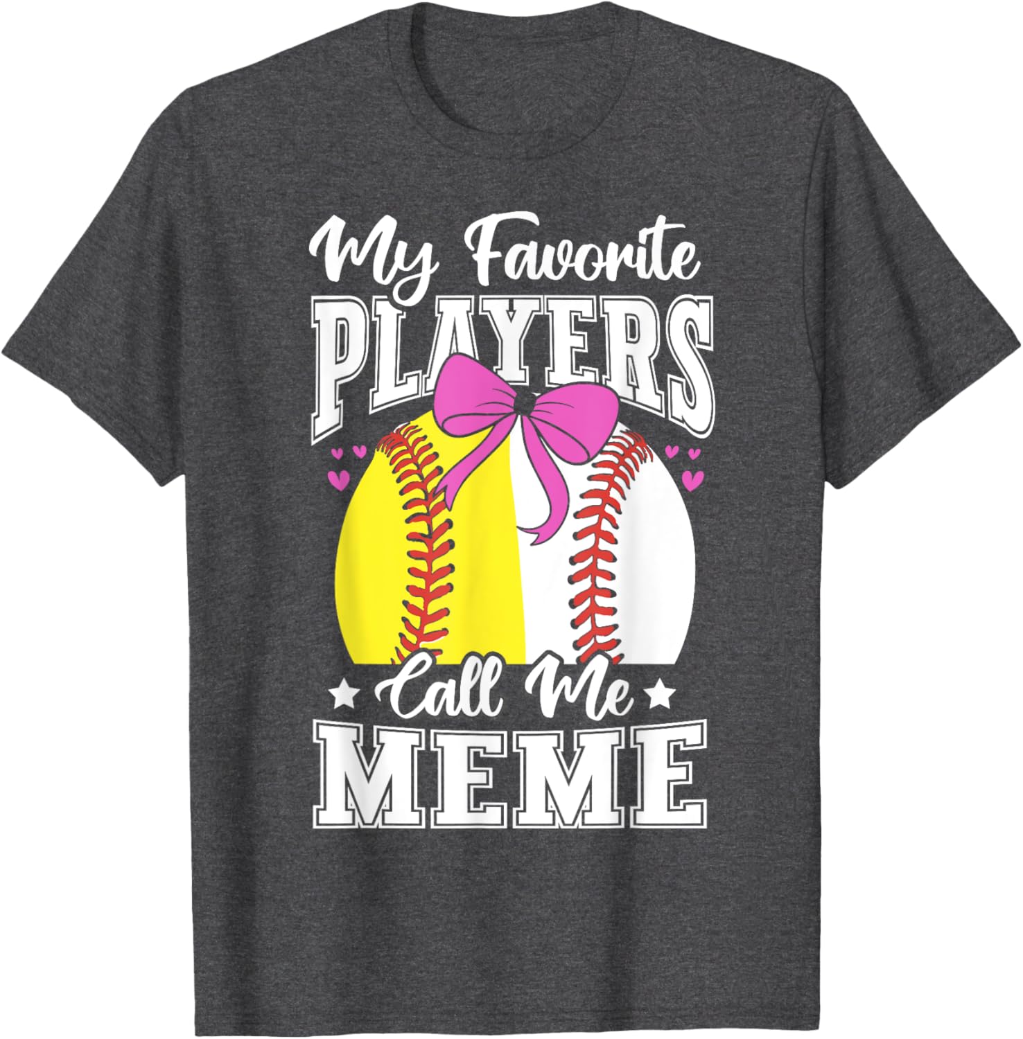 Baseball Grandma's Favorite Softball Players Meme T-Shirt for Fans - 22