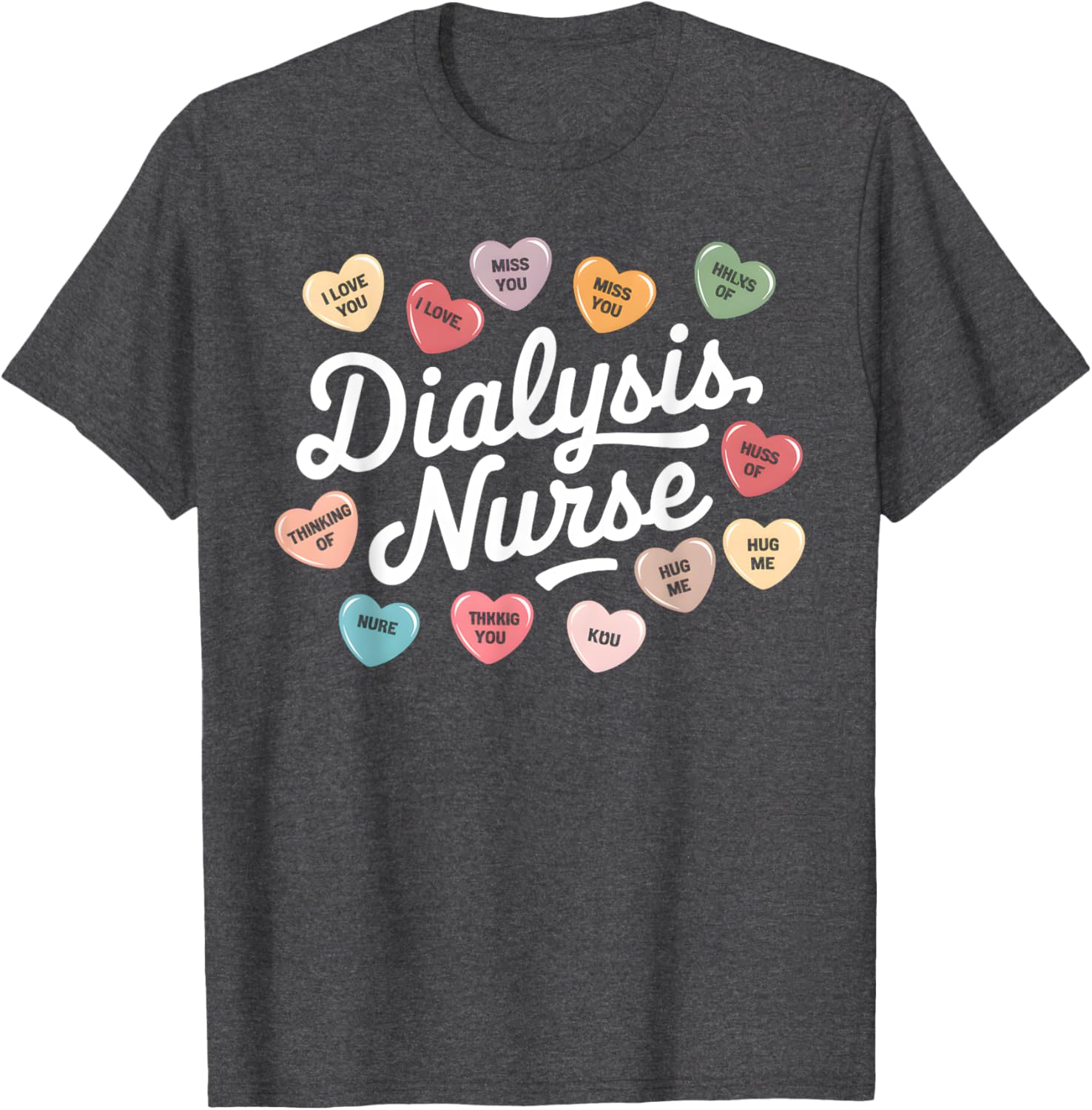 Valentine's Day Dialysis Nurse T-Shirt for Nephrology Technicians - 4