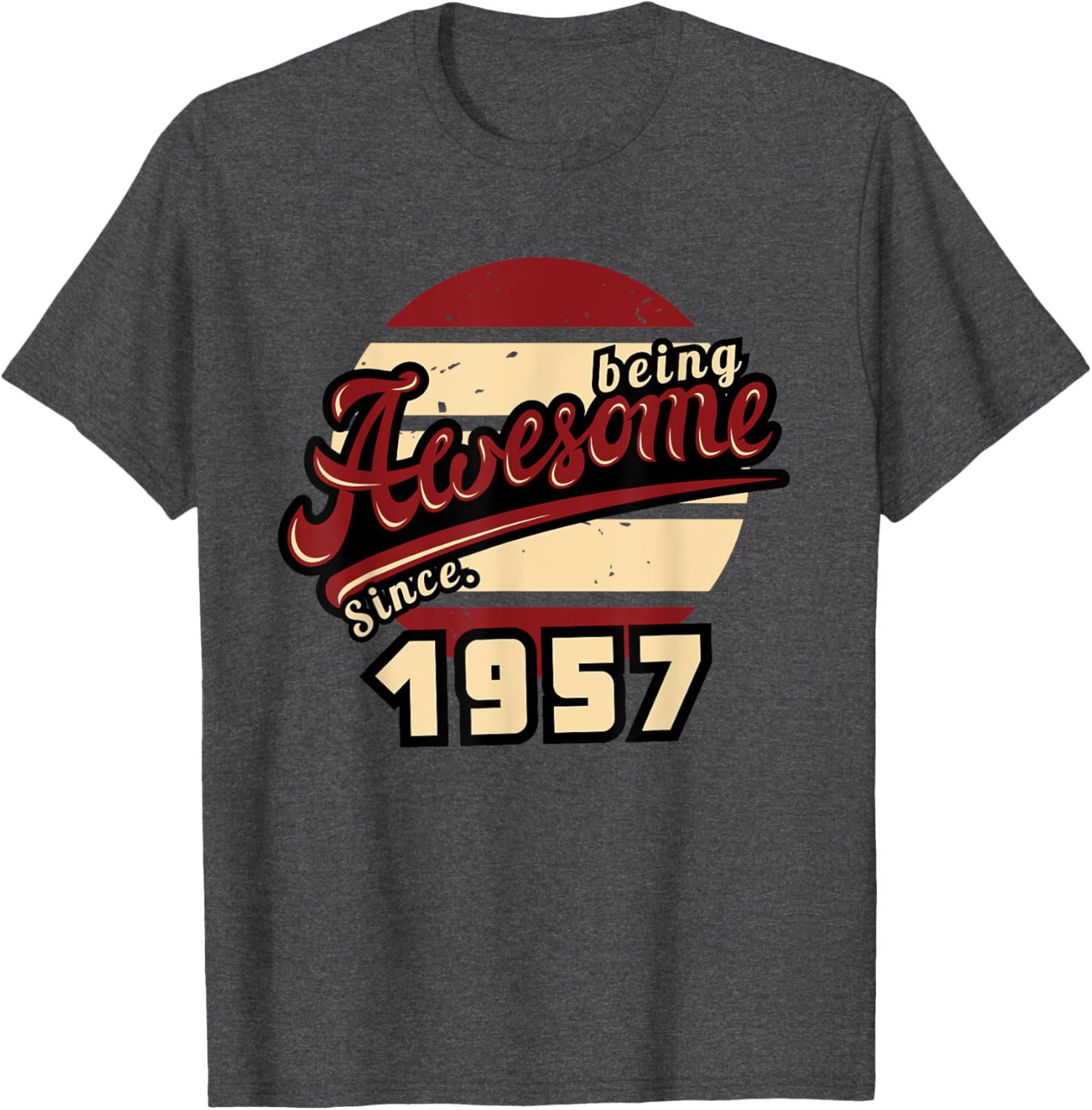 Awesome Since 1957 Retro 68th Birthday T-Shirt Gift for Him or Her - 22