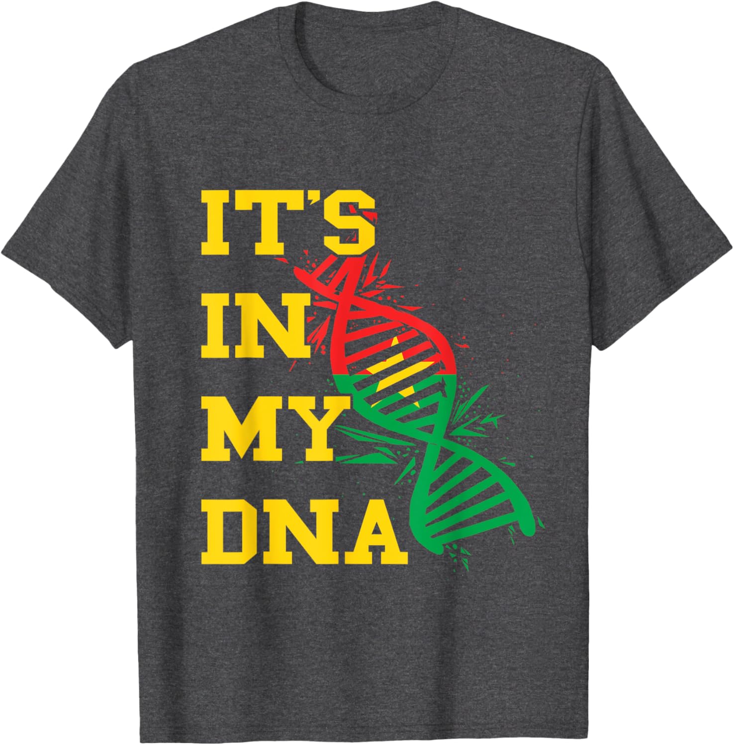 Burkina Faso Flag DNA Pride T-Shirt for Proud Burkina Fasoans - 22