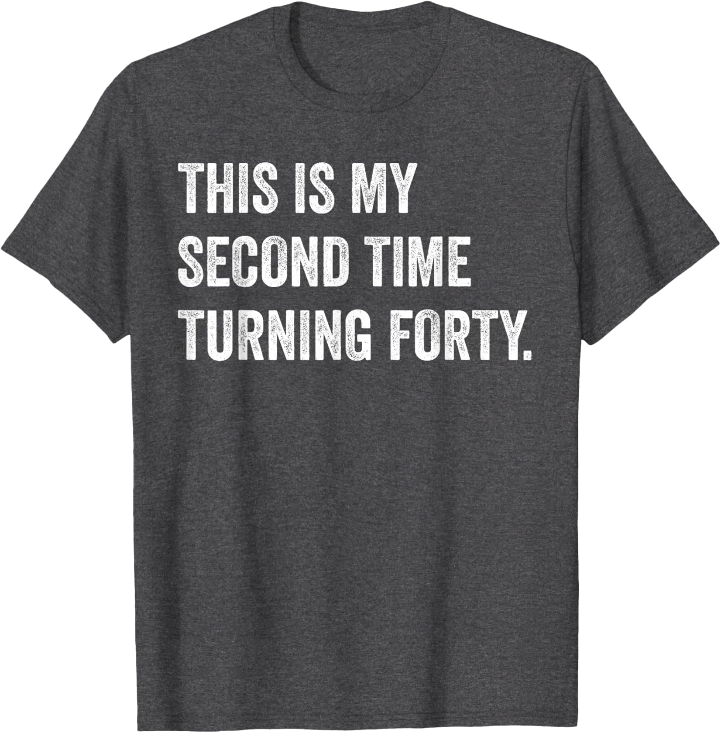 Funny 80th Birthday T-Shirt This My Second Time Turning 40 Gift - 10