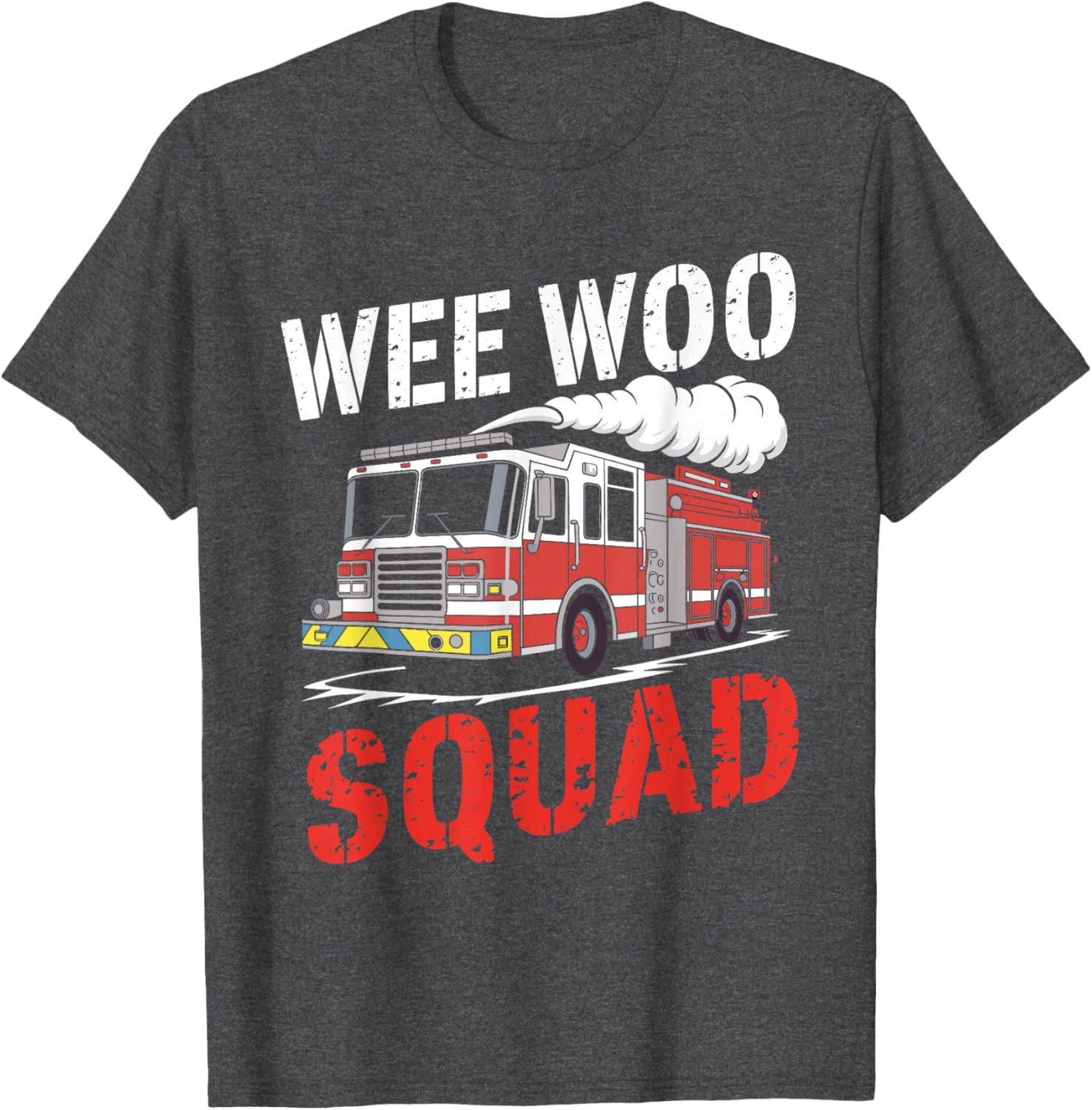 Wee Woo Squad Funny Firefighter Fire Truck T-Shirt for Men and Women - 13