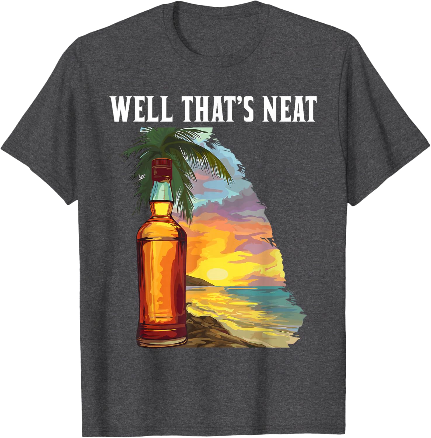 Whiskey Beach Sunset T-Shirt - Perfect for Relaxed Summer Vibes - 6