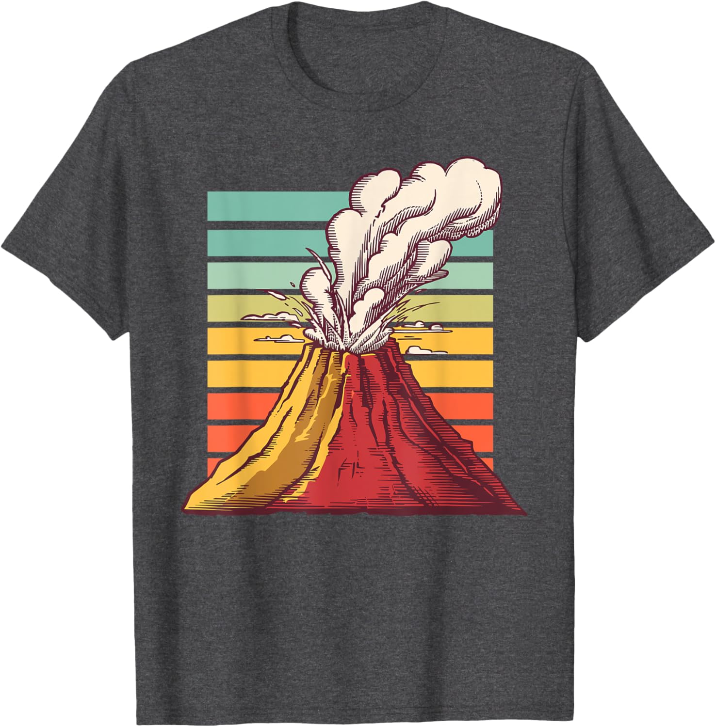 Cool Volcano Art T-Shirt for Men, Women, and Kids - Perfect for Geology Lovers - 1