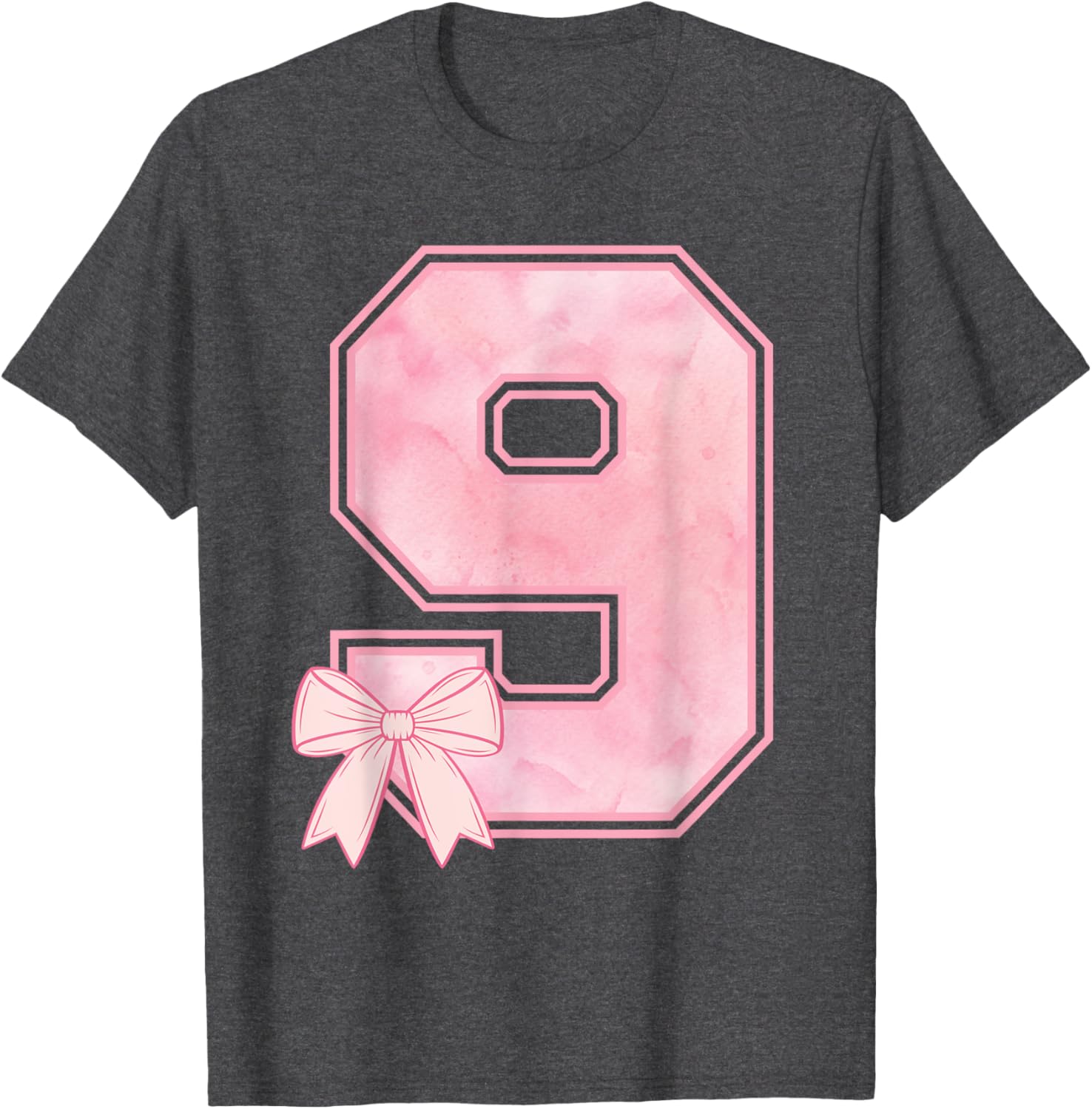 Adorable Pink Coquette Bow T-Shirt for 9 Year Old Birthday Girls - 4