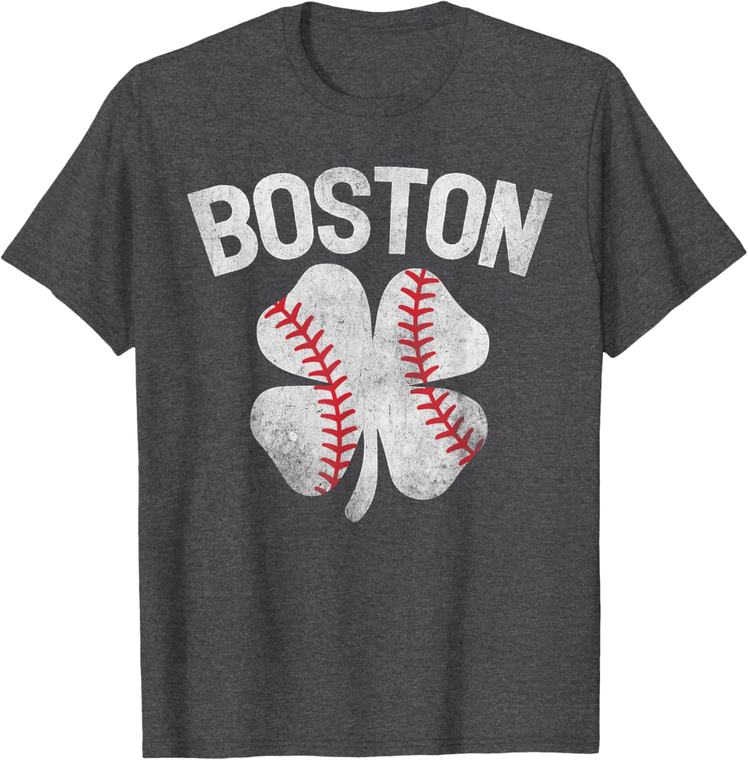 Boston St Patrick's Day Shamrock Clover Baseball T-Shirt for Celebrations - 23