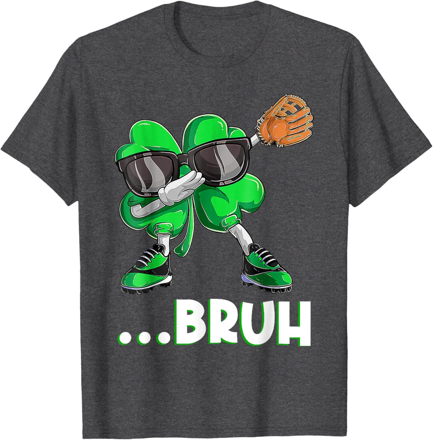 Bruh Dabbing Shamrock T-Shirt for St Patrick's Day - Fun Men's Apparel - 6