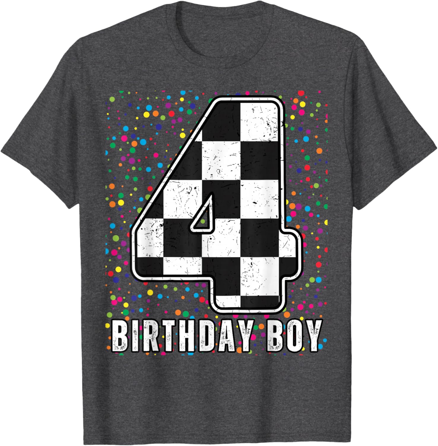 It's My 4th Birthday Racing Car Shirt for Boys Fun Family T-Shirt - 14