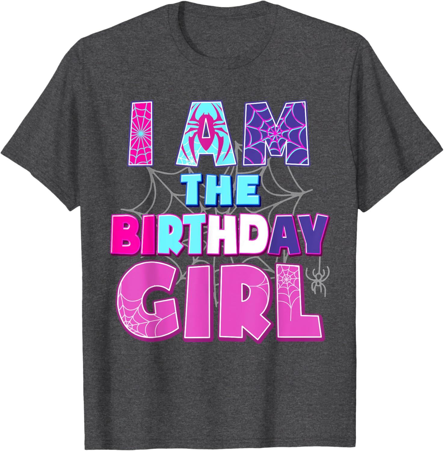 Funny Birthday Girl Spider T-Shirt for Birthday Party Fun - 2