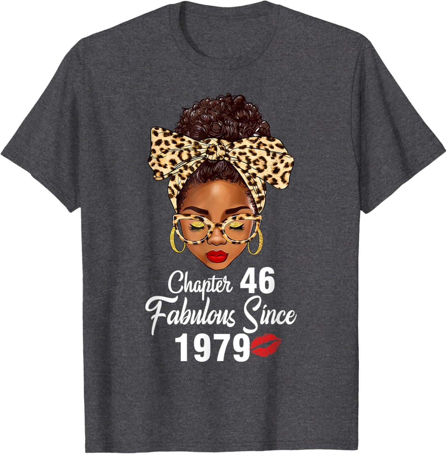 Fabulous Since 1979 46th Birthday Leopard T-Shirt for Women - 5