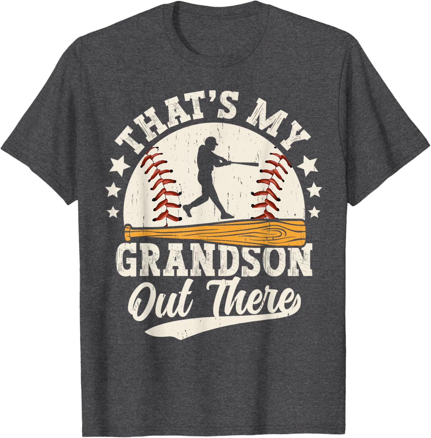 Baseball Grandma Grandpa That's My Grandson Out There T-Shirt - 12