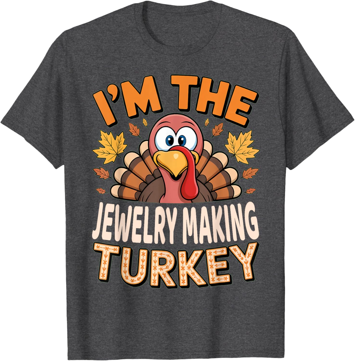 Thanksgiving Jewelry Making Turkey T-Shirt for Creative Celebrations - 3