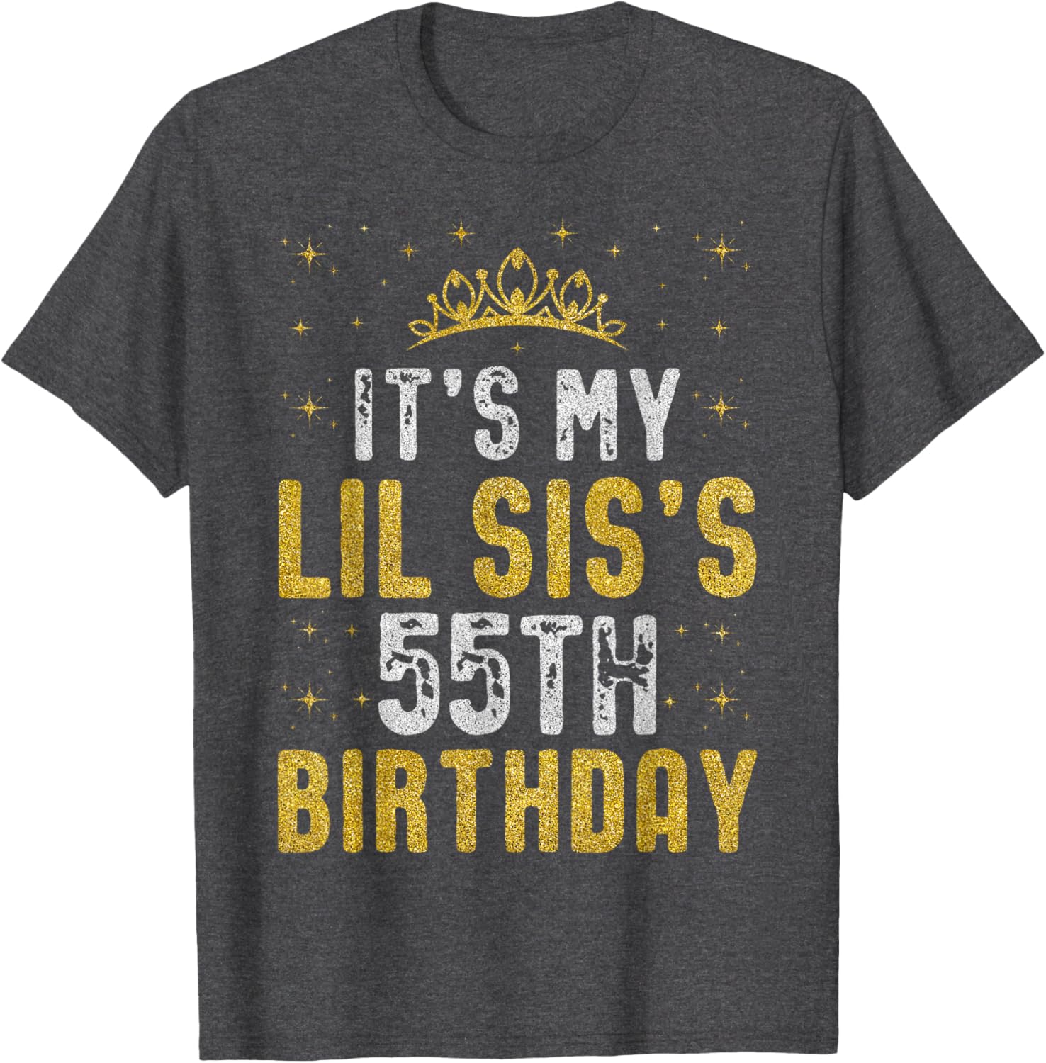 Happy 55th Birthday Lil Sis T-Shirt 1970 Vintage Birthday Gift - 15
