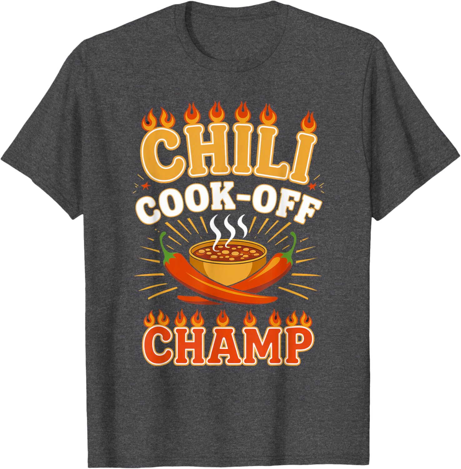Chili Cook-Off Champion T-Shirt for Spicy Food Contest Lovers - 9