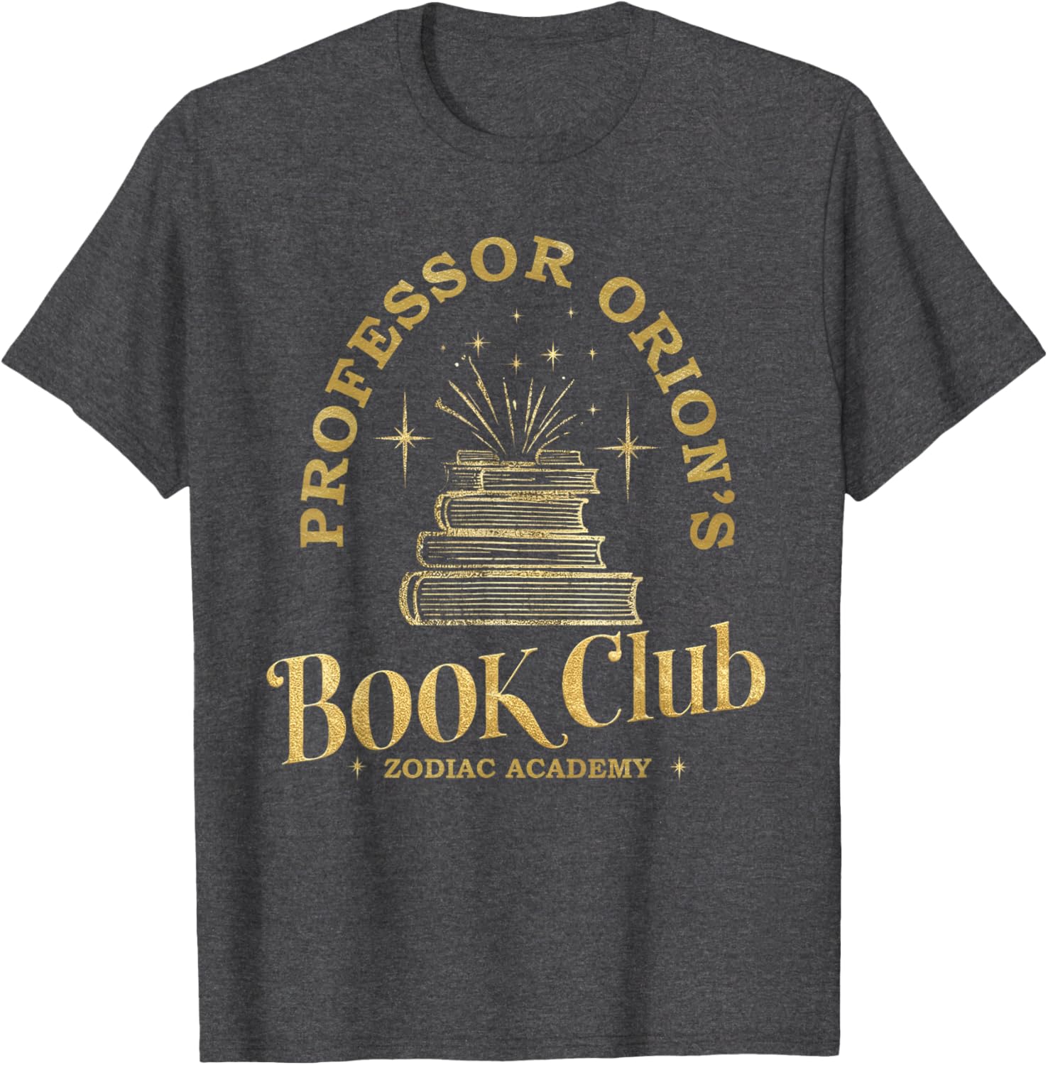Academy Book Nerd Professor Orion's Zodiac BookClub T-Shirt for Fans - 6