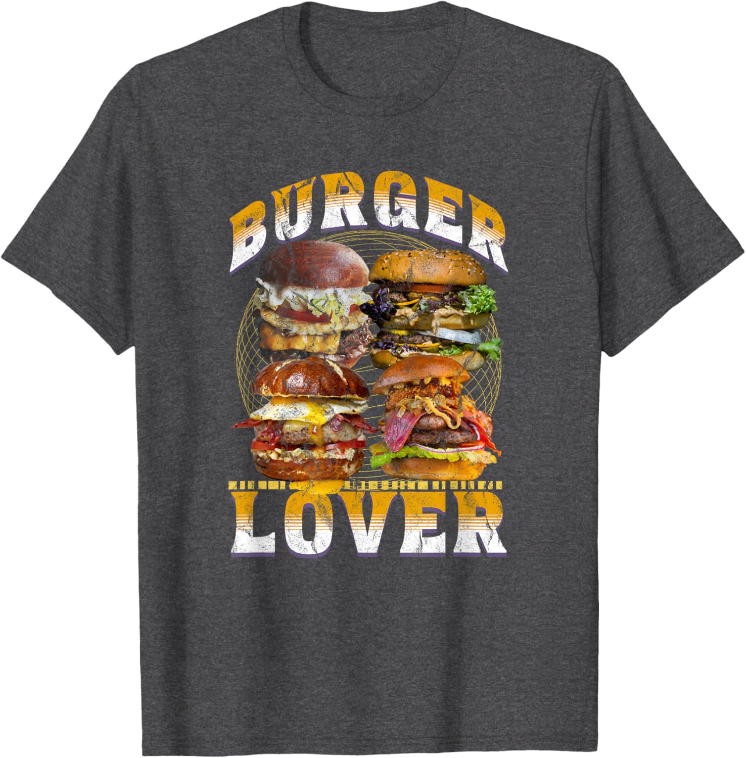 Retro 90s Burger Lover T-Shirt - Vintage Foodie Bootleg Style Apparel - 5