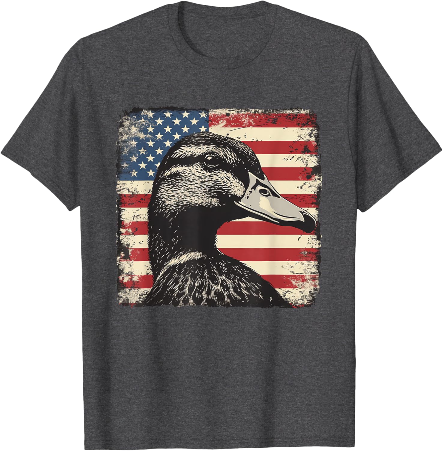 America Flag Duck Shirt for 4th of July | Fun Men's and Women's Tee - 15