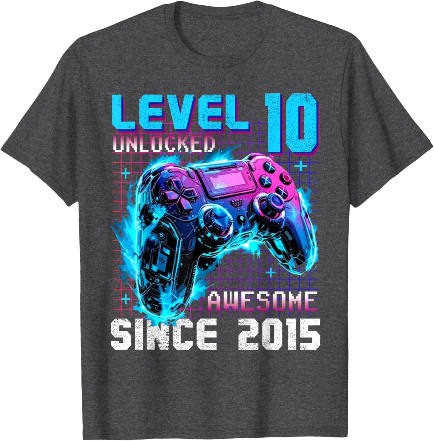 Level 10 Unlocked Gaming T-Shirt for 10th Birthday Celebration - 16
