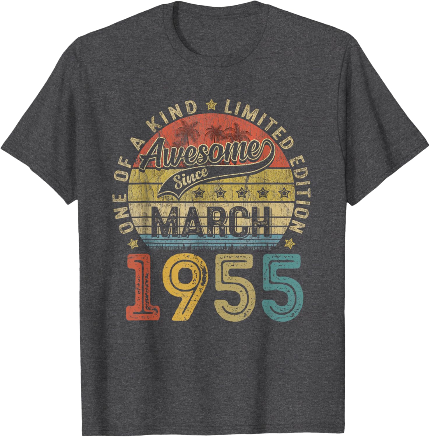 Funny 70th Birthday T-Shirt Vintage Retro March 1955 Gift for Him/Her - 13