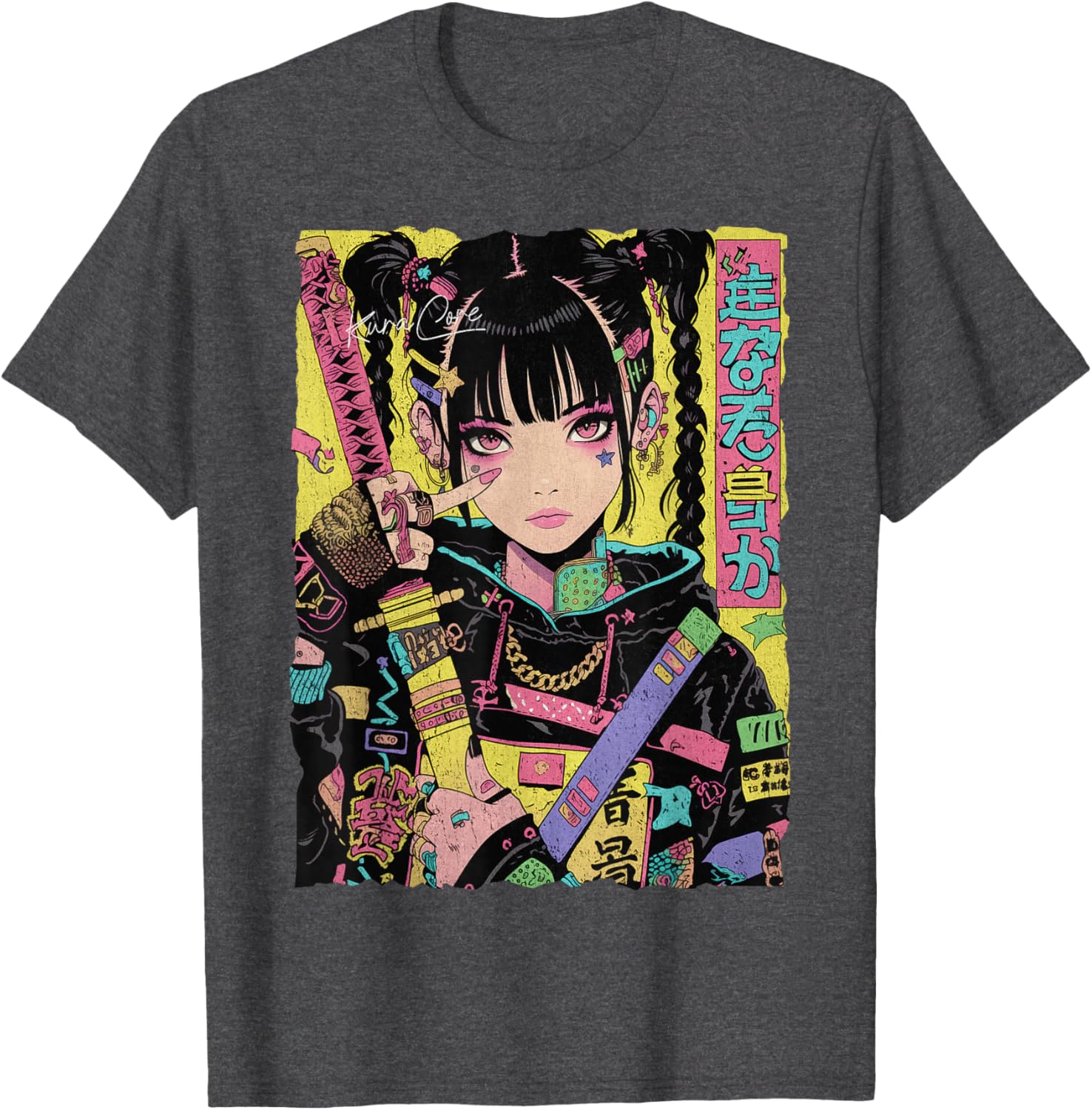 Trendy Japanese Cyberpunk Y2K Techwear Anime T-Shirt for Fashion Lovers - 21