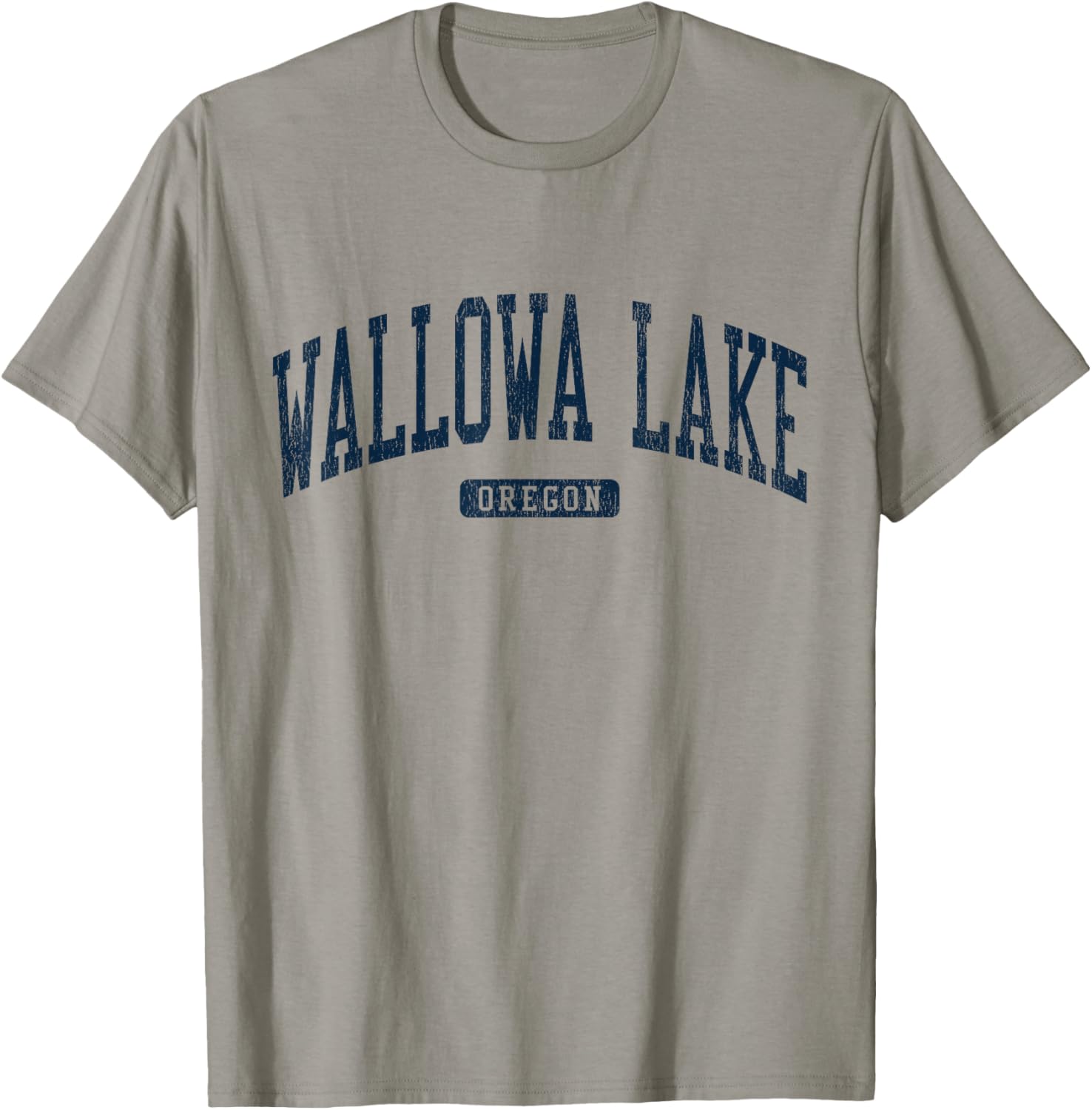 Wallowa Lake Oregon College Style Blue T-Shirt for Casual Wear - 7