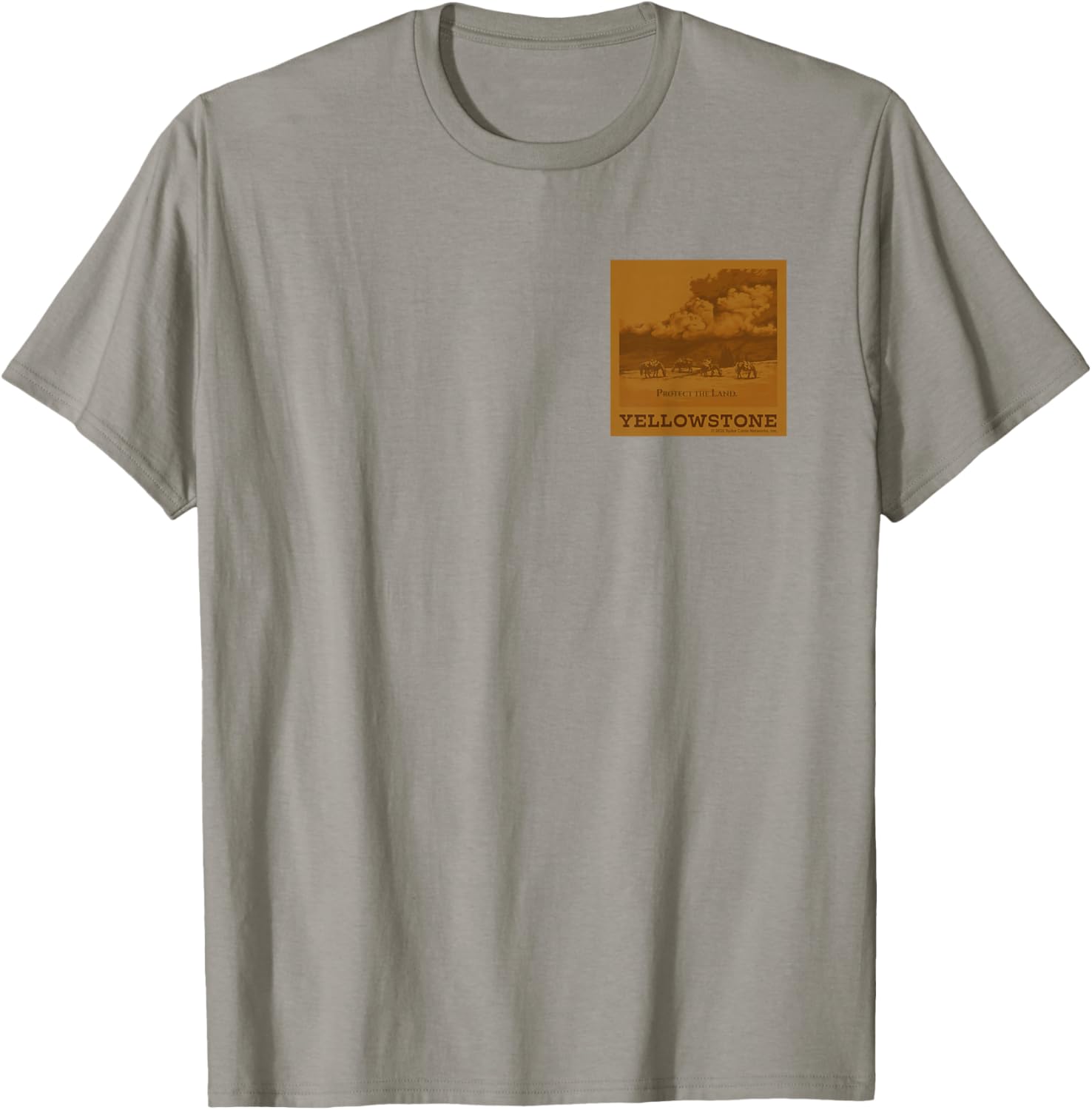 Yellowstone Dutton Ranch Buffalo Faux Chest Patch T-Shirt for Fans - 2