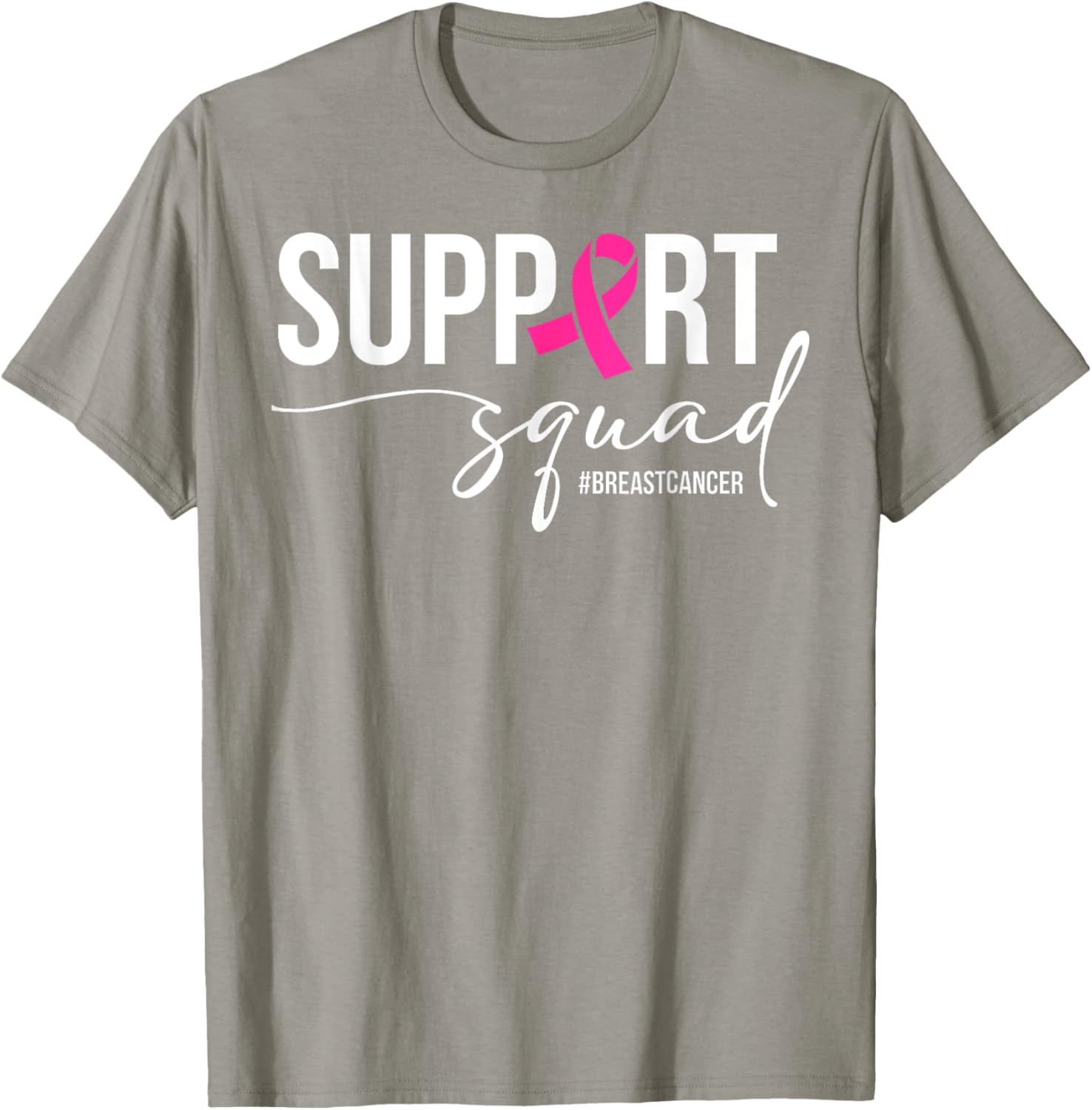 Breast Cancer Warrior Support Squad T-Shirt for Awareness and Empowerment - 4