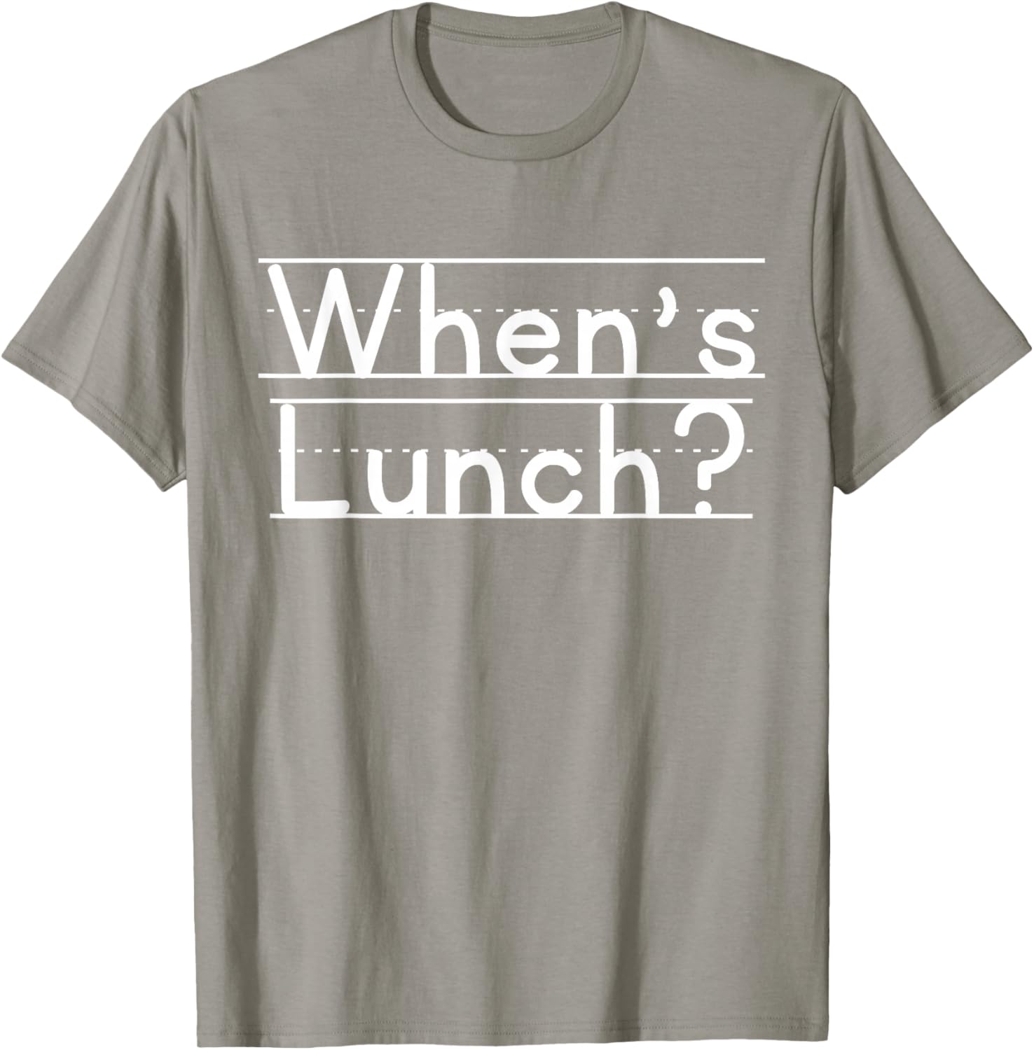 When's Lunch T-Shirt Fun Graphic Tee for Food Lovers and Foodies - 14