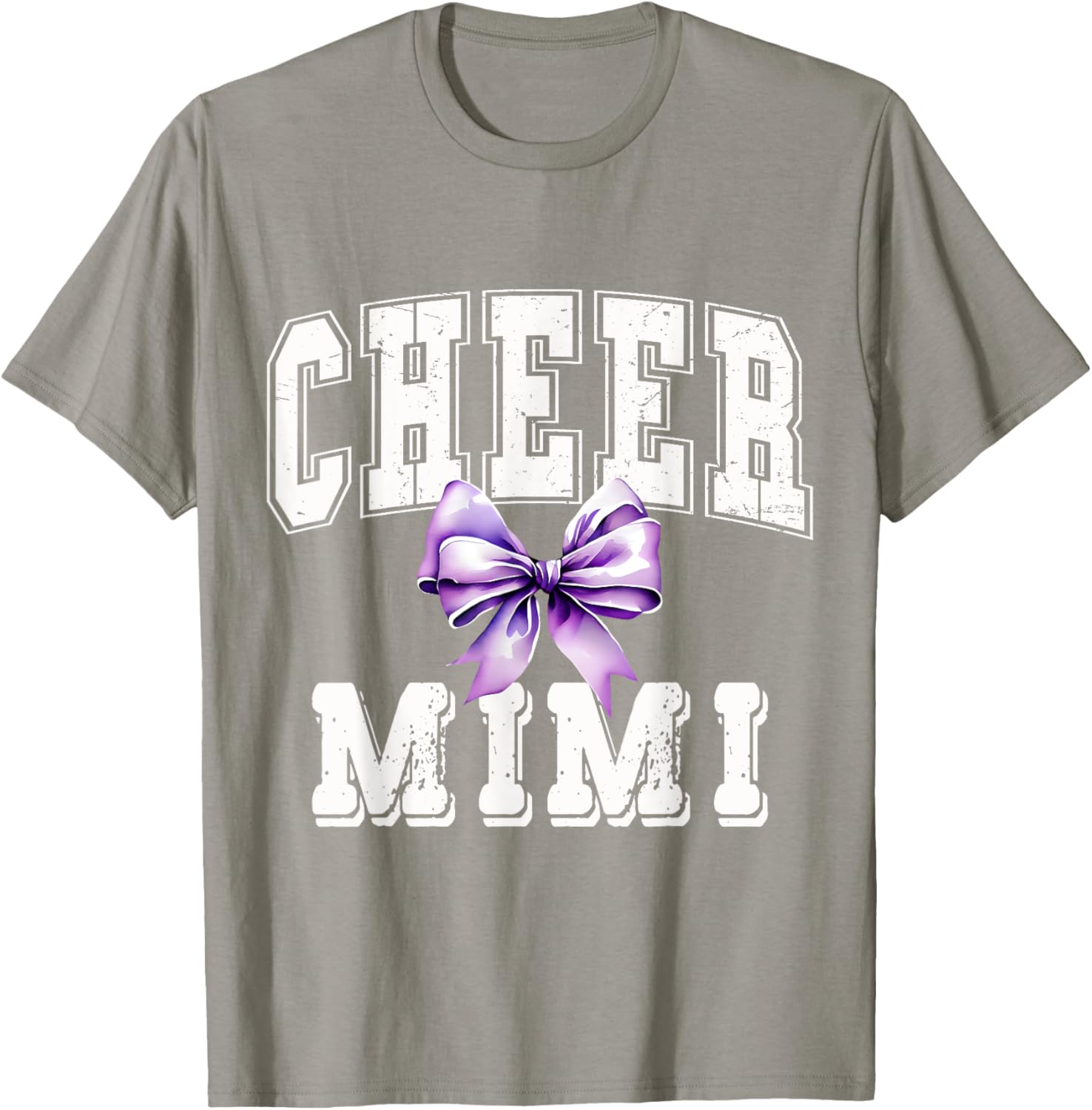 Cheer MIMI Coquette Purple Bow Cheerleader T-Shirt for Stylish Fans - 27
