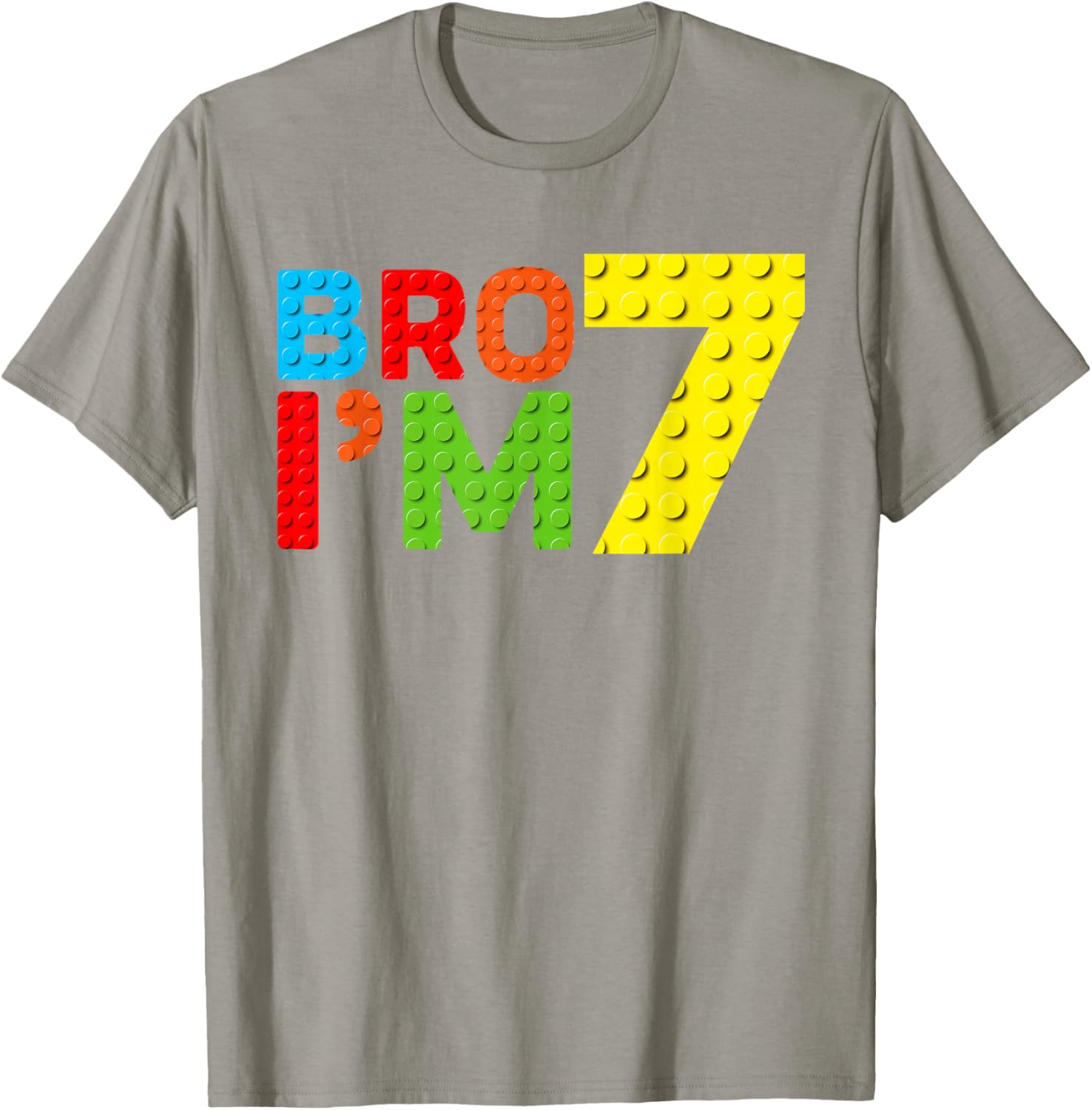 Adorable Boys 7th Birthday Building Block T-Shirt for Fun Celebration - 4