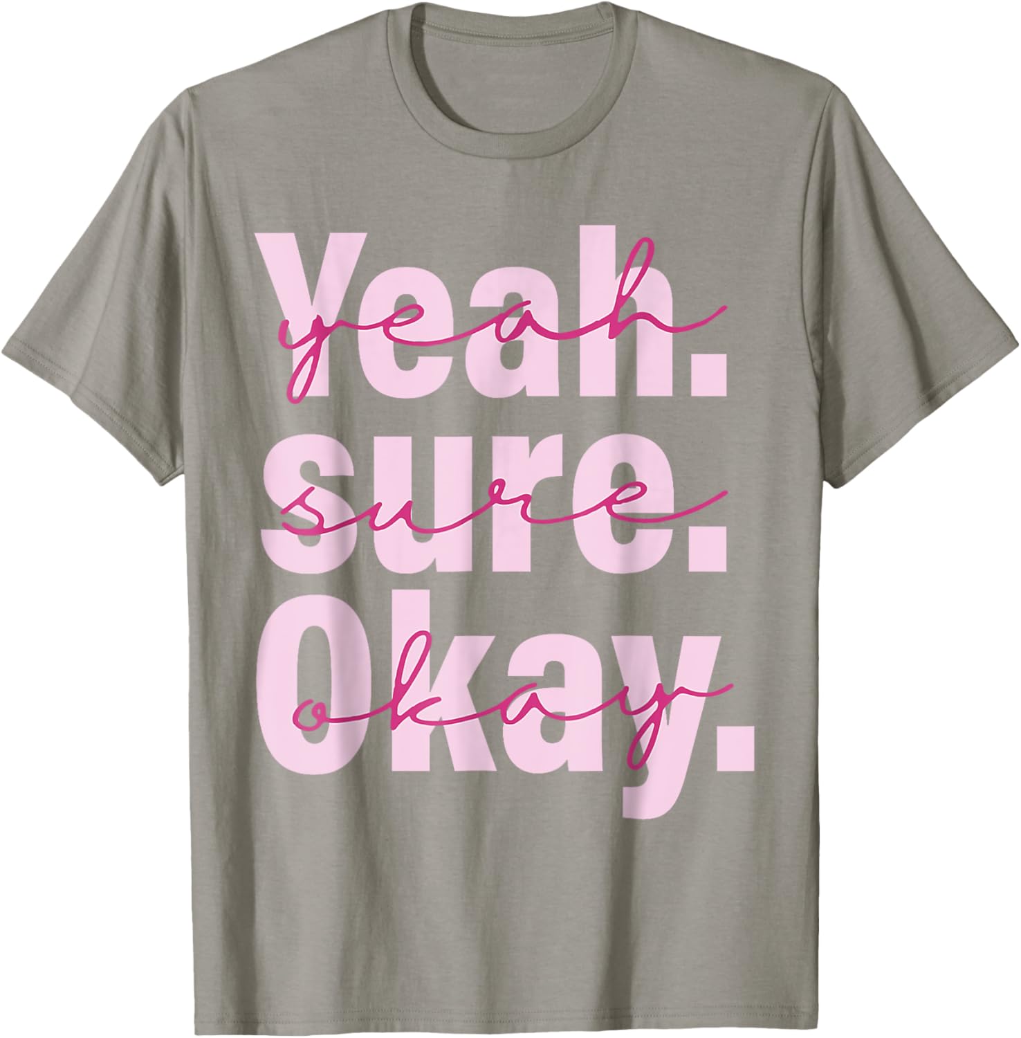 Cool Black T-Shirt for Men, Women, and Kids - Yeah Su-re Ok-ay Western Style - 13